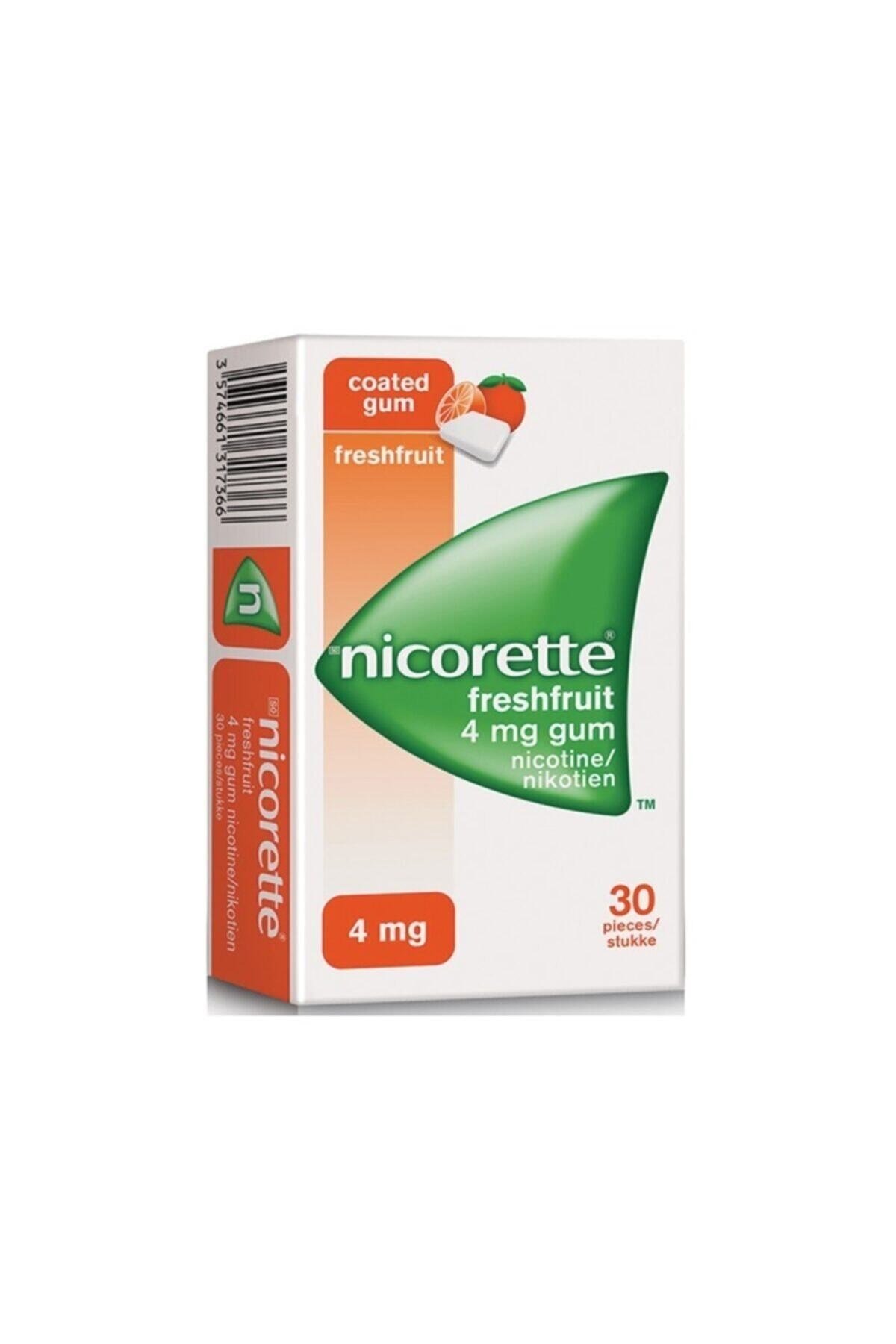 Nicorette 4 Mg 30 Lu Nikotin sakızı Meyveli