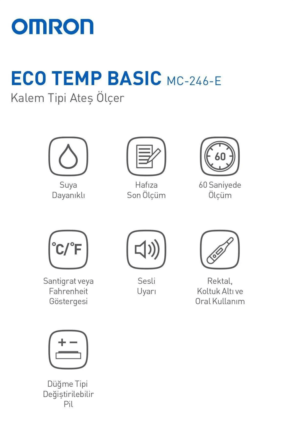 Thermometre connecté Omron Eco Temp