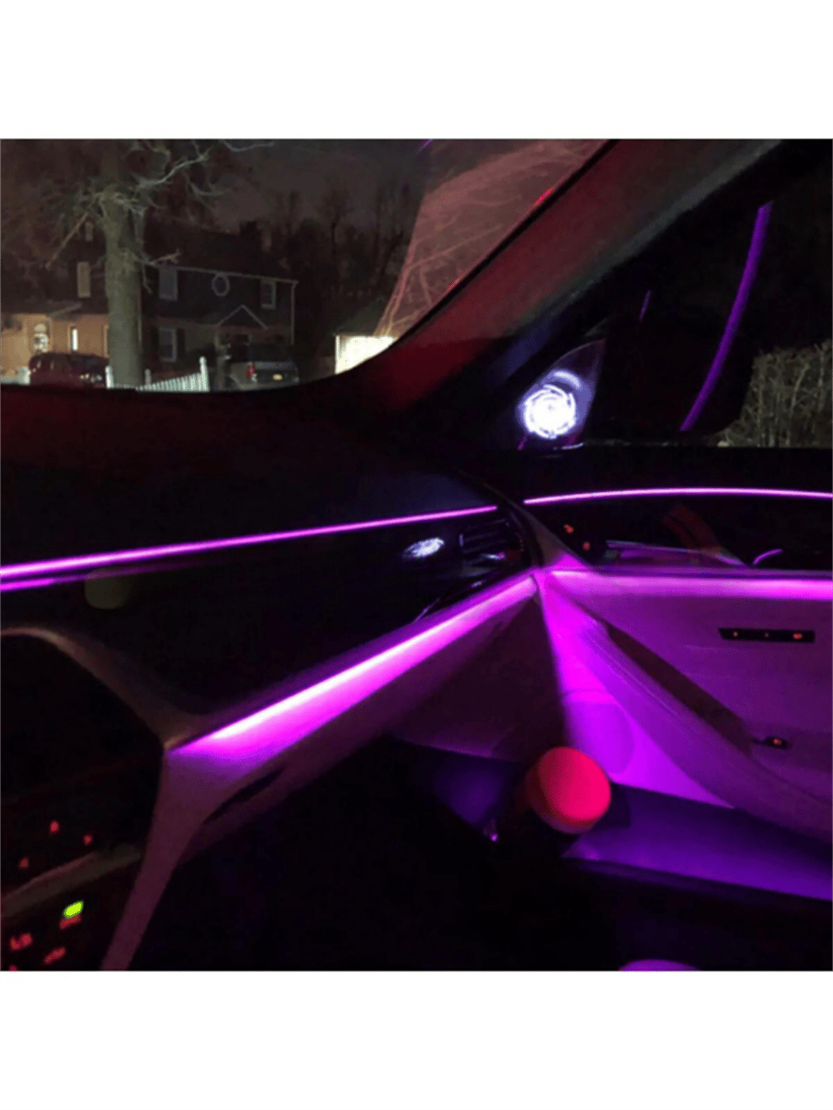Araç Içi Atmosfer Ambiyans Led Neon Rgb Ip Neon Kumanda Kontrollü Çakmaklık  Girişli