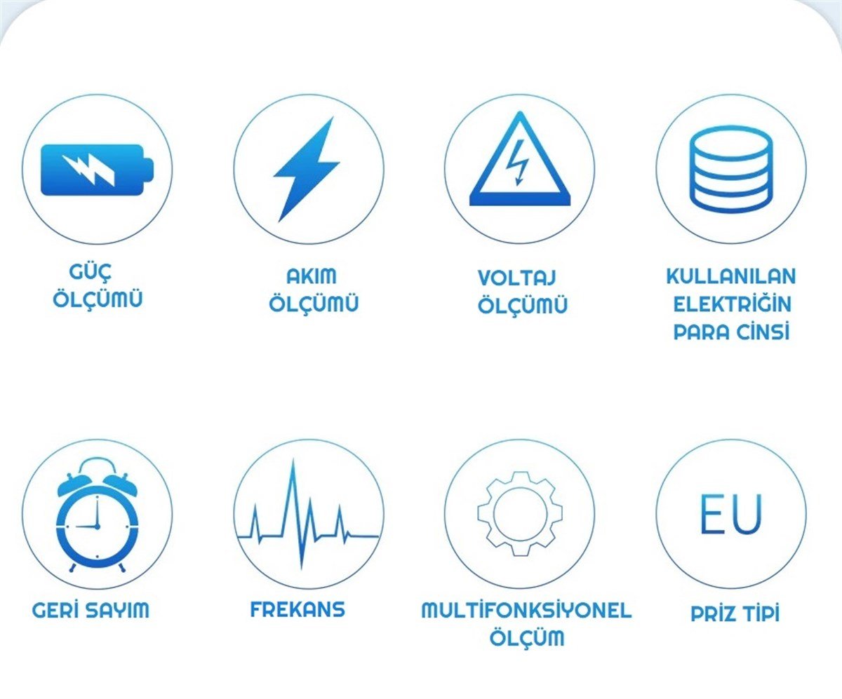 Dijital Wattmetre Enerji Sarfiyat Ölçer Tüketim Ölçer 220V Priz
