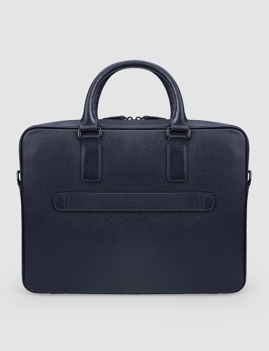 Cabani Unisex 100% Genuine Leather Navy Blue Bag l Cabani
