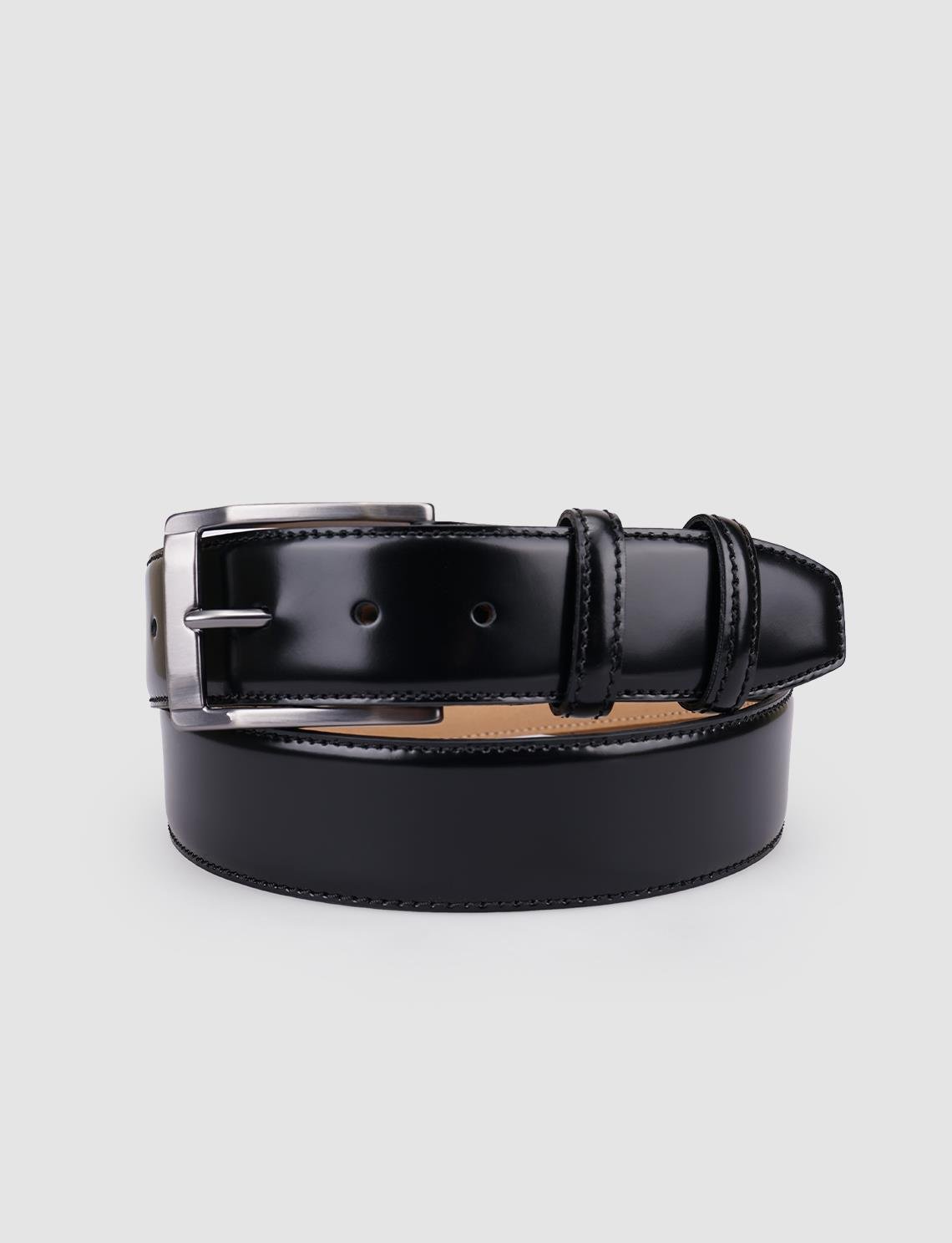 Cabani Men Open Genuine Leather Black Belt l Cabani