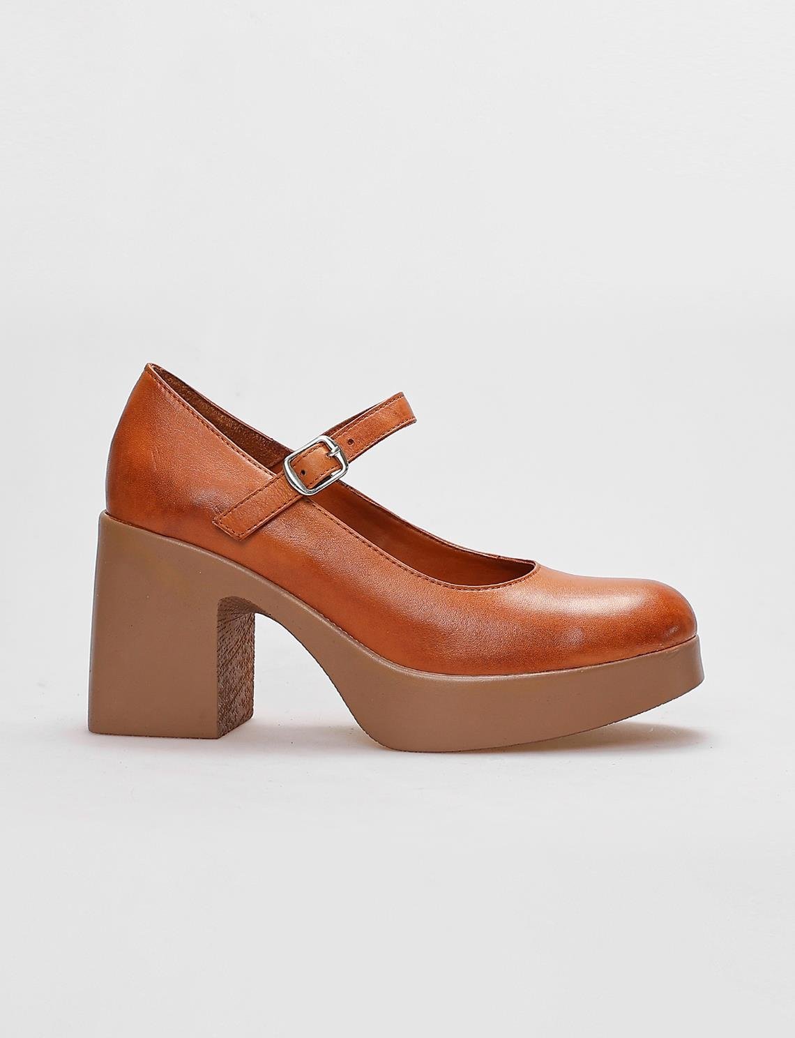 Polar chunky high heeled mary hot sale