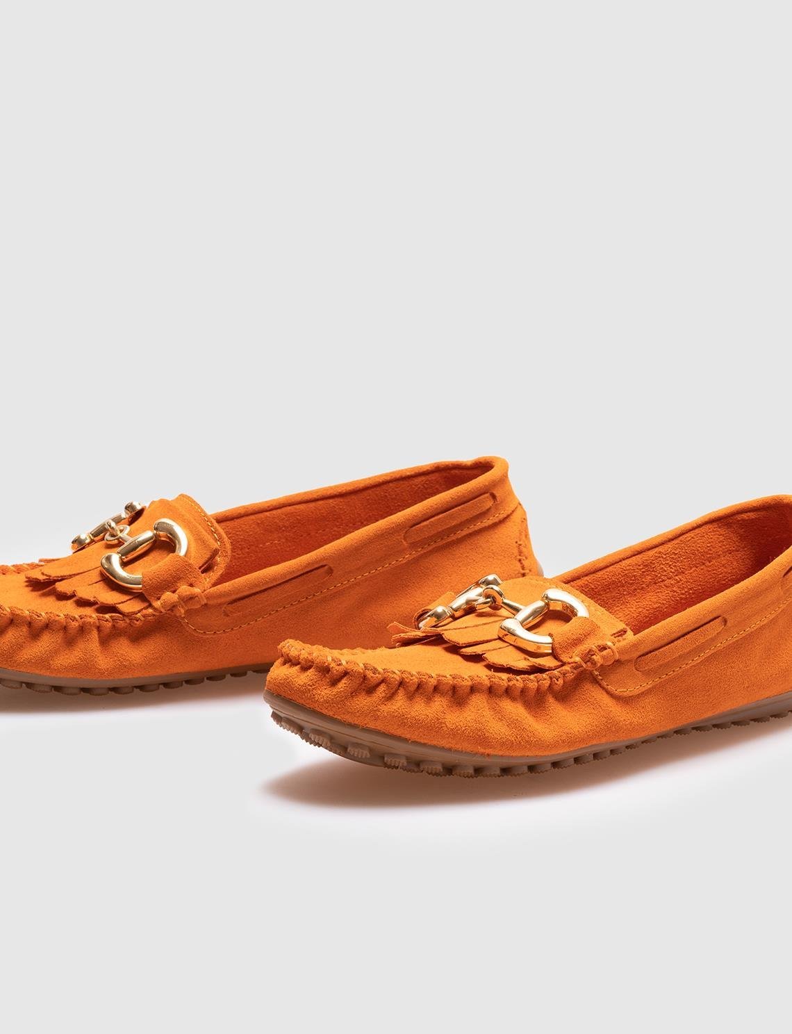 Orange suede hotsell loafers womens