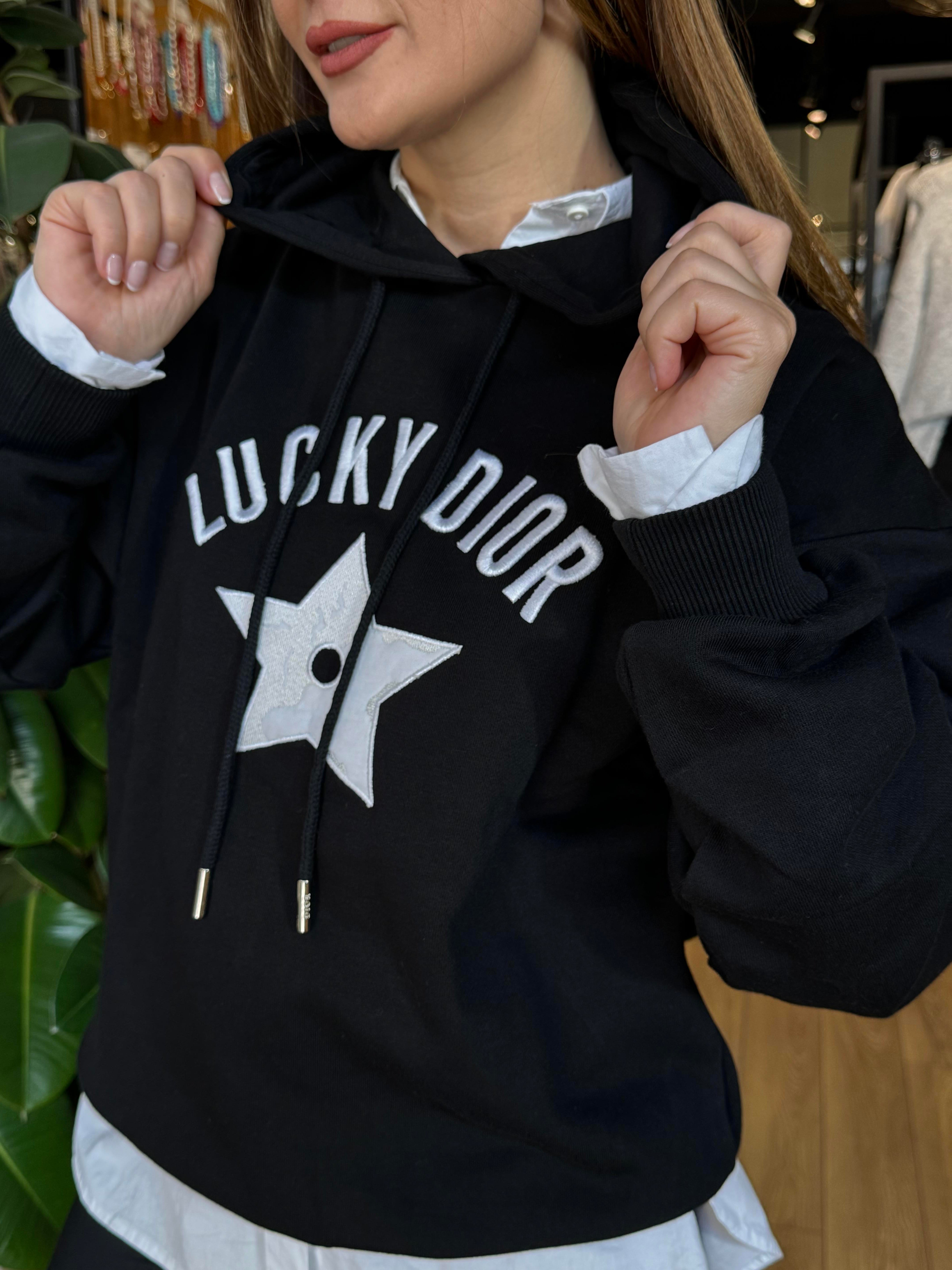Lucky Dior Sweat Siyah