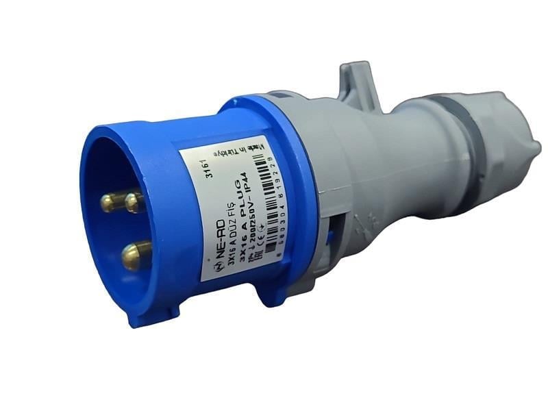 あー Ne-Ad 3x16A Düz Fiş CEE Norm 3161