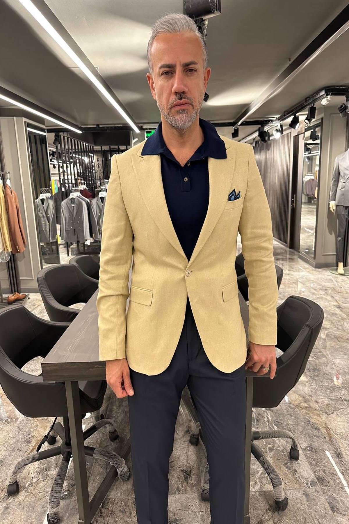 ジャケット・アウター cizatto Linen Mix Jacket (Beige) Linen Mix Jacket (Beige) t1911-348 | cizatto