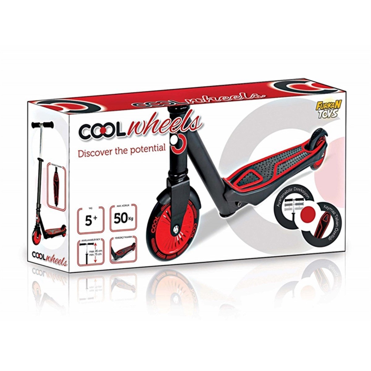 Cool Wheels 2 Tekerlekli "5 Yaş" Kırmızı Scooter Fiyatı - Cool Wheels  Oyuncakları - Doğan Oyuncak Dünyası