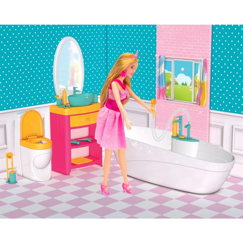 Linda'nın Banyosu - Muhteşem Banyo Oyuncak - Eğlenceli Banyo Seti - Barbie Banyo  Seti Fiyatı - Dede Toys Oyuncakları - Doğan Oyuncak Dünyası