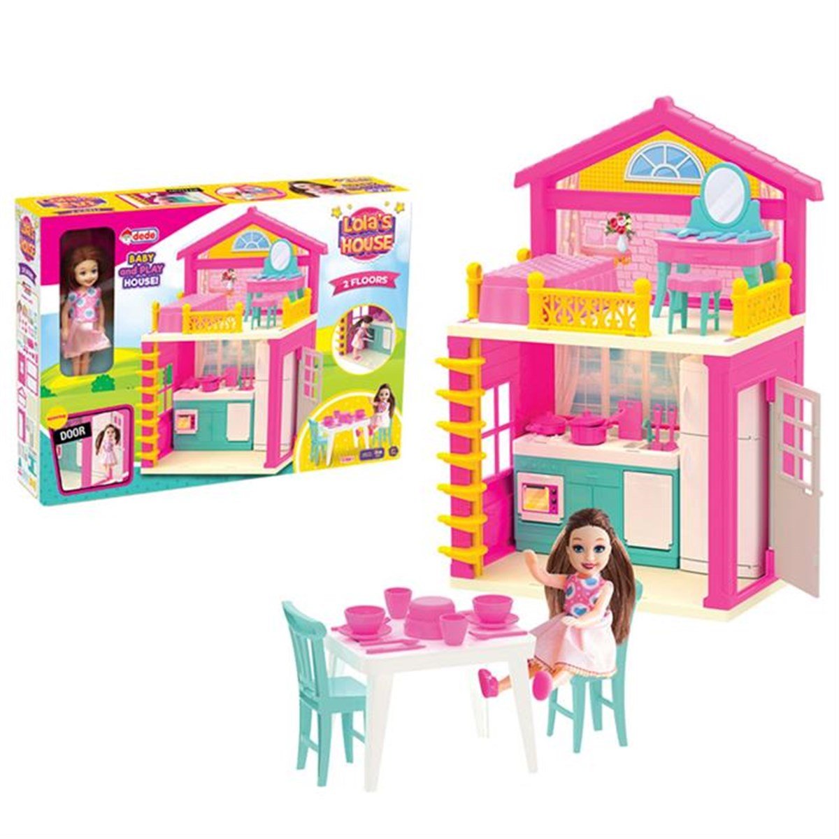 Lola'nın 2 Katlı Evi Fiyatı - Dede Toys Oyuncakları - Doğan Oyuncak Dünyası