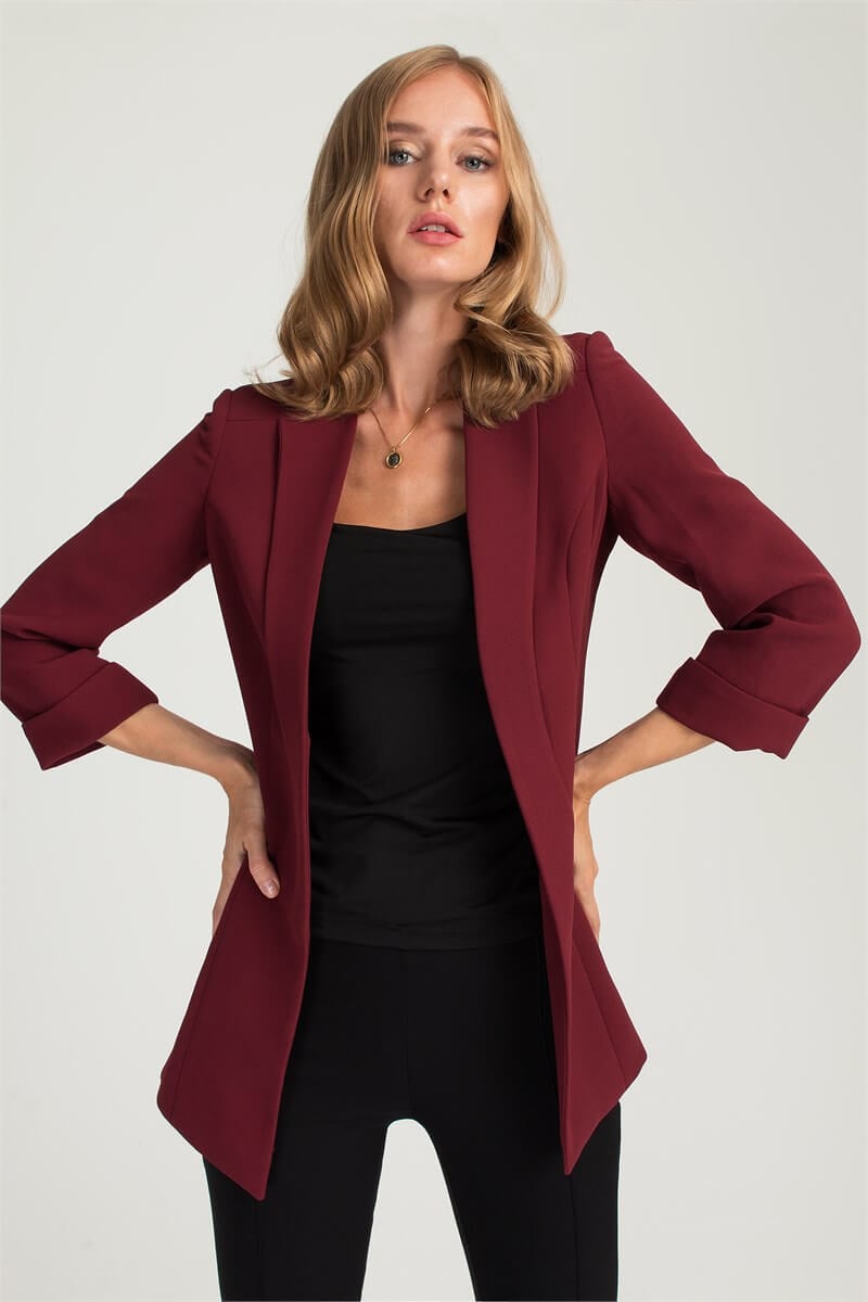 Bordo Ceket | Kadın Giyim | Setre