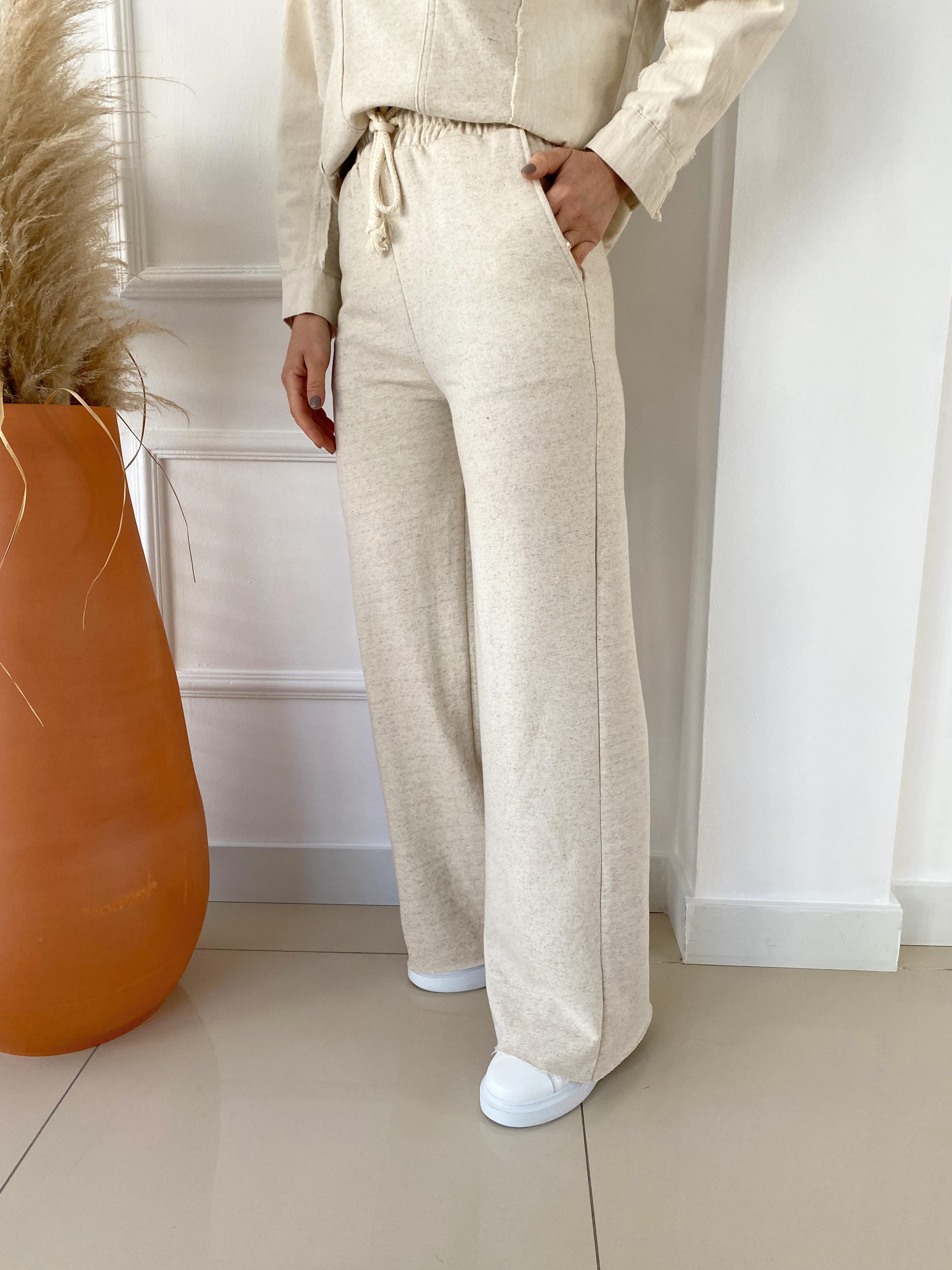 Zara Model Sweat Pantolon Tak m Bej