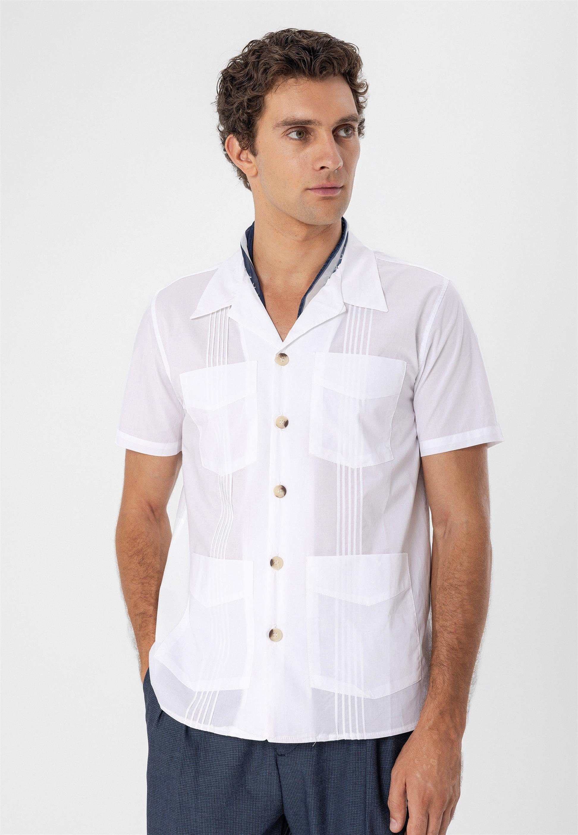 Apaş Collar Men's Safari Shirt