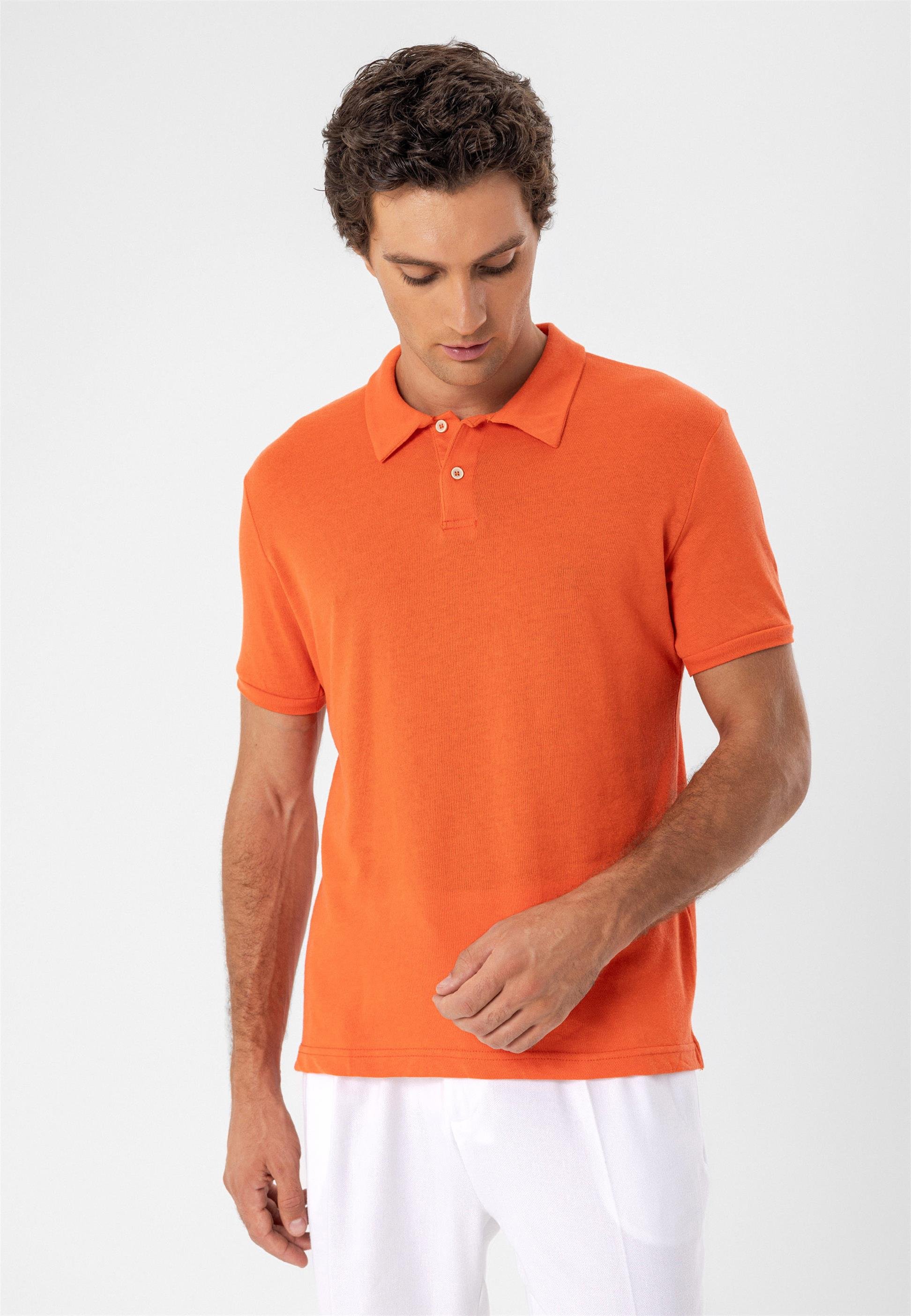 Polo Yaka Slim Fit Arkek T Shirt