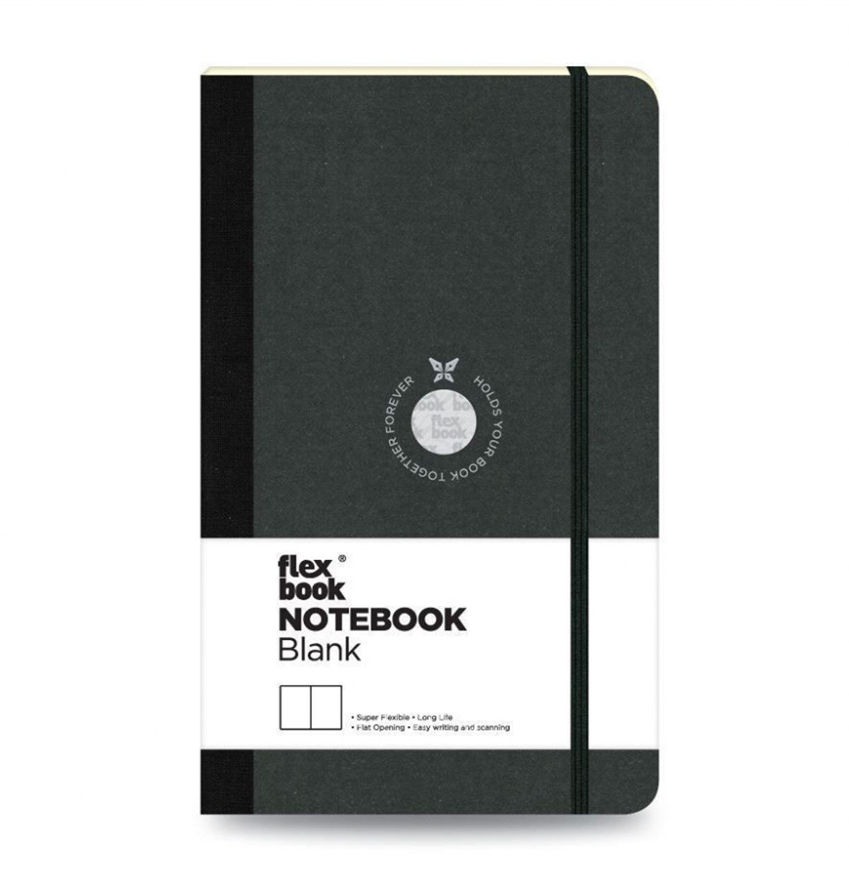 Flex Book 04 Esnek Notebook 13x21 Siyah Şerit Çizgisiz 192 Sayfa 85gr |  celikkalem.com