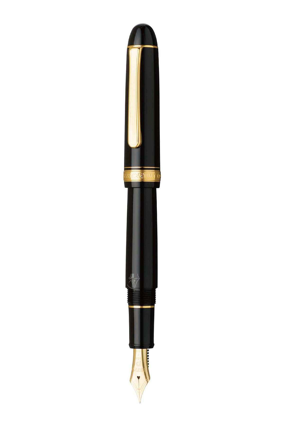 Platinum PNB15000#3776 Century Gold trim 1 Black in Black Dolma Kalem