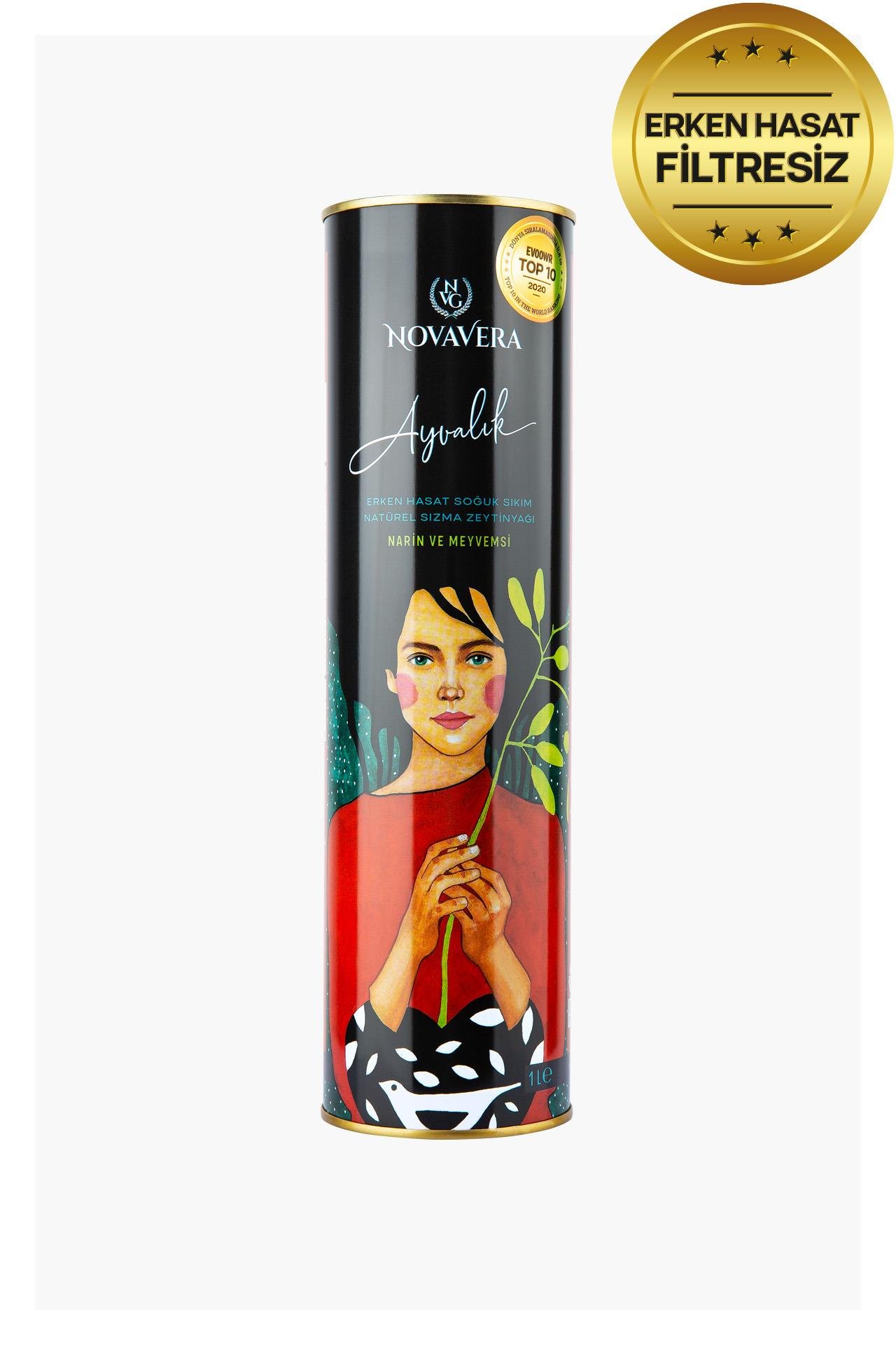 Ayvalık İlk Hasat Filtresiz Natürel Sızma Zeytinyağı 1 Lt | NovaVera