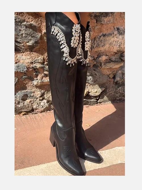 Monica Kovboy Çizme Siyah | Giydim Gidiyor