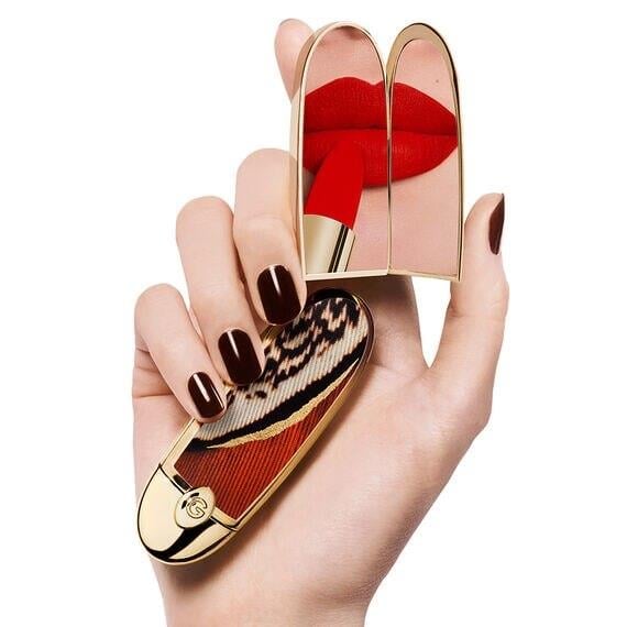 Guerlain Rouge G Lipstick Case Phoenix | Çift Aynalı, Yeniden