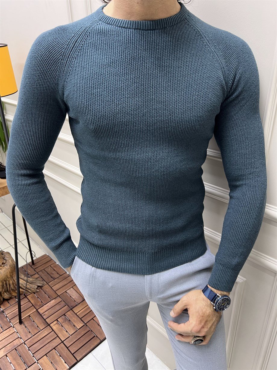 Crew Neck Slim Fit Knitwear