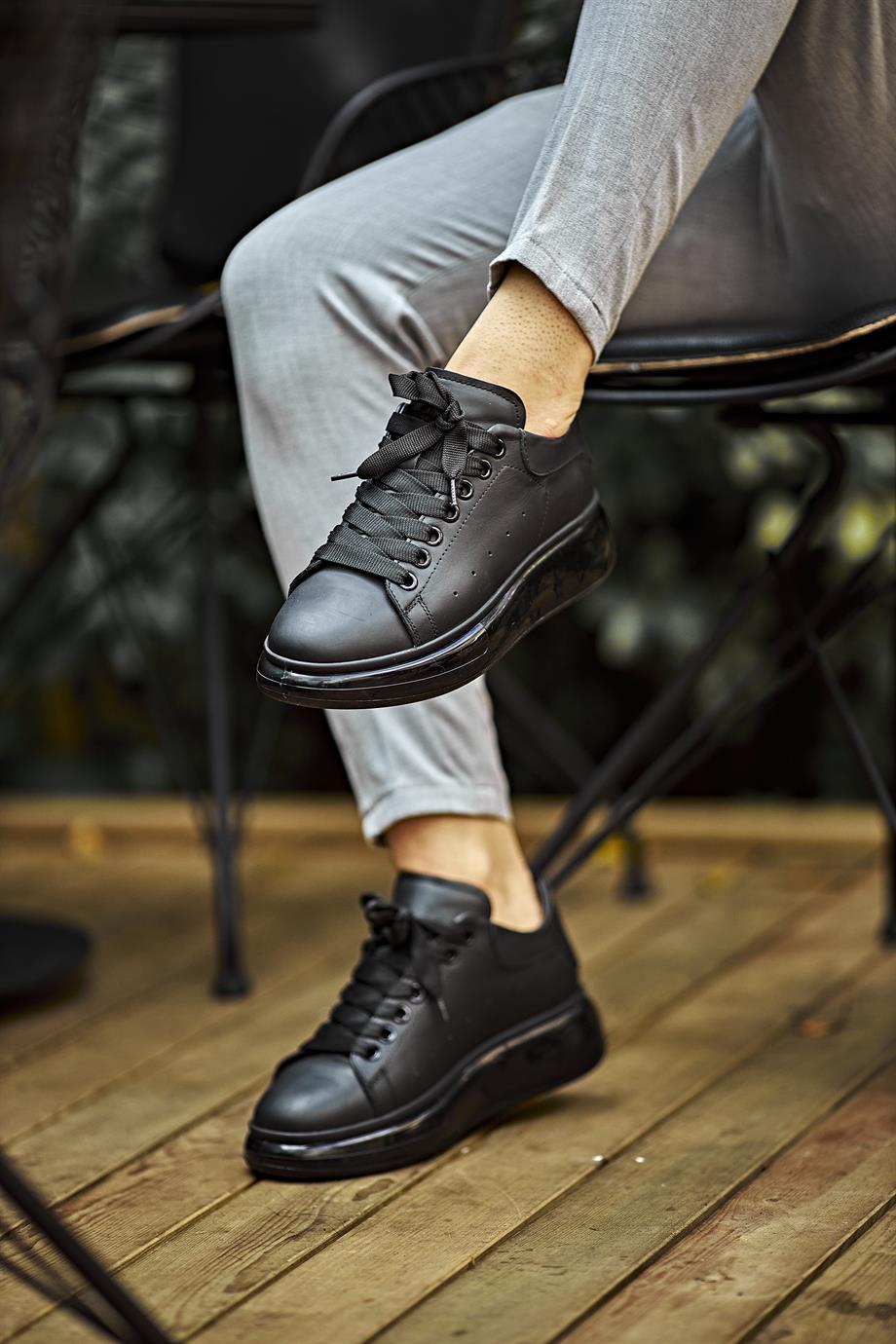 Special Sole Design Leather Sneakers Shoes