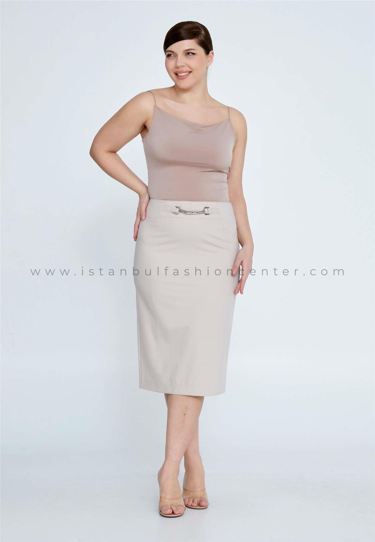 Plus size beige pencil clearance skirt