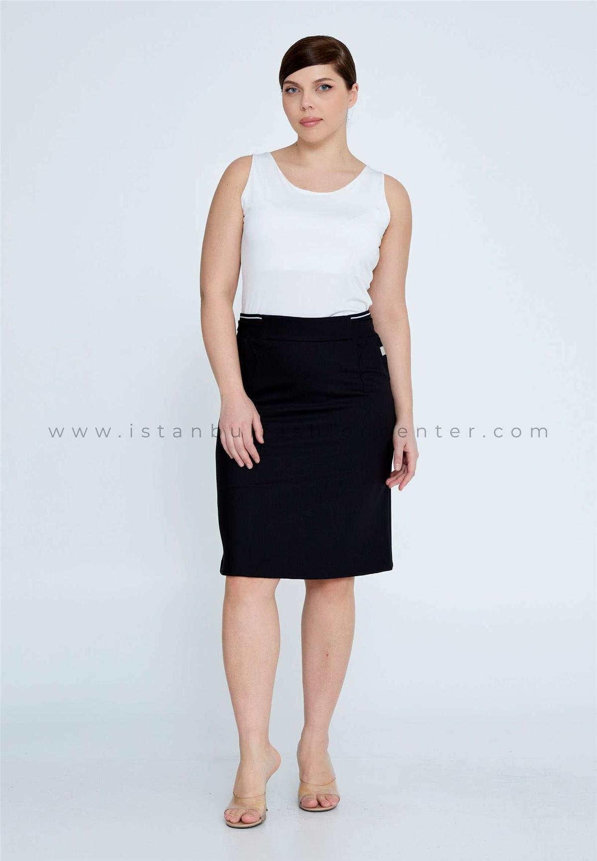 Plus size black skirt clearance quality