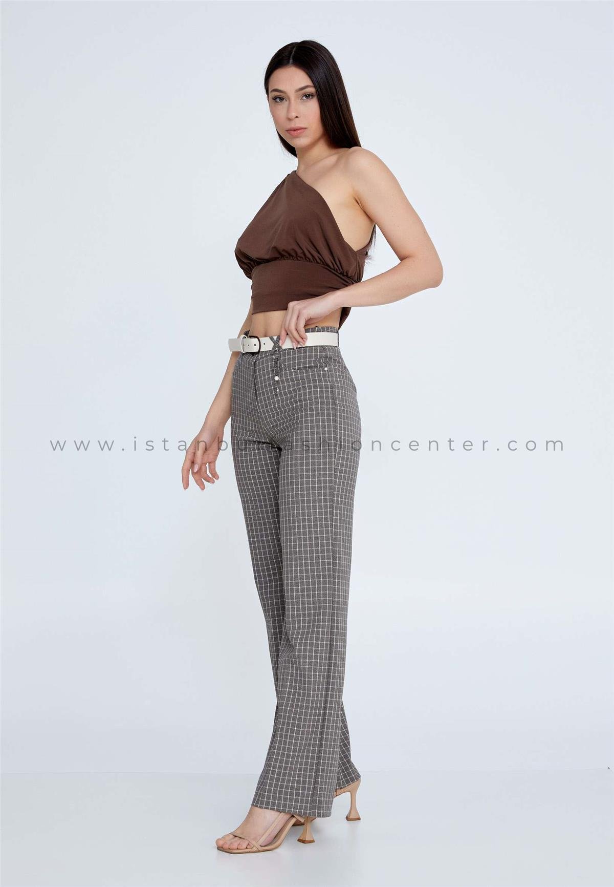 CARLA Regular Fit Regular Brown Pants Carca-250-401vız