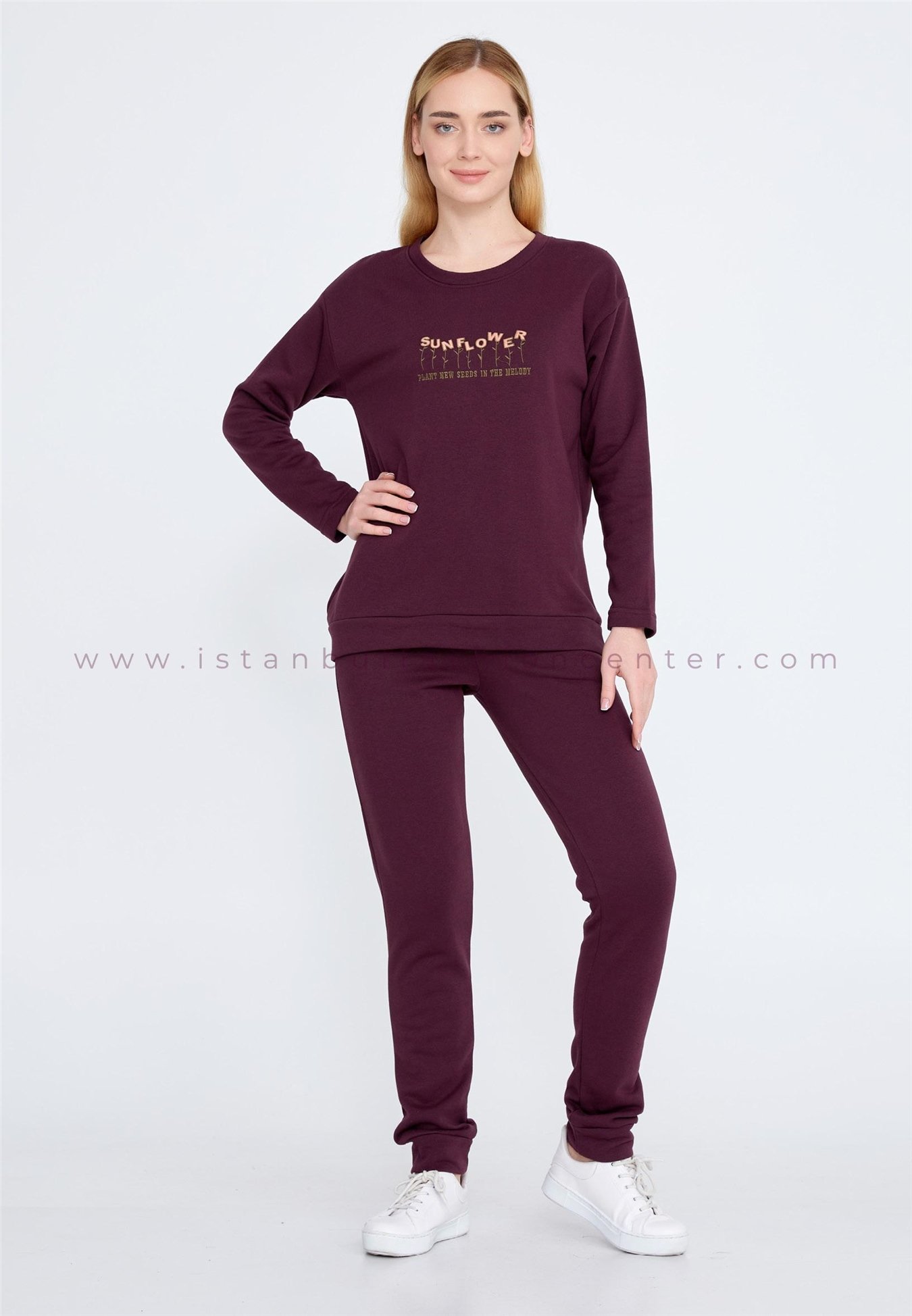 Long-Sleeve Top and Jogger Cotton Pyjama Set, Regular