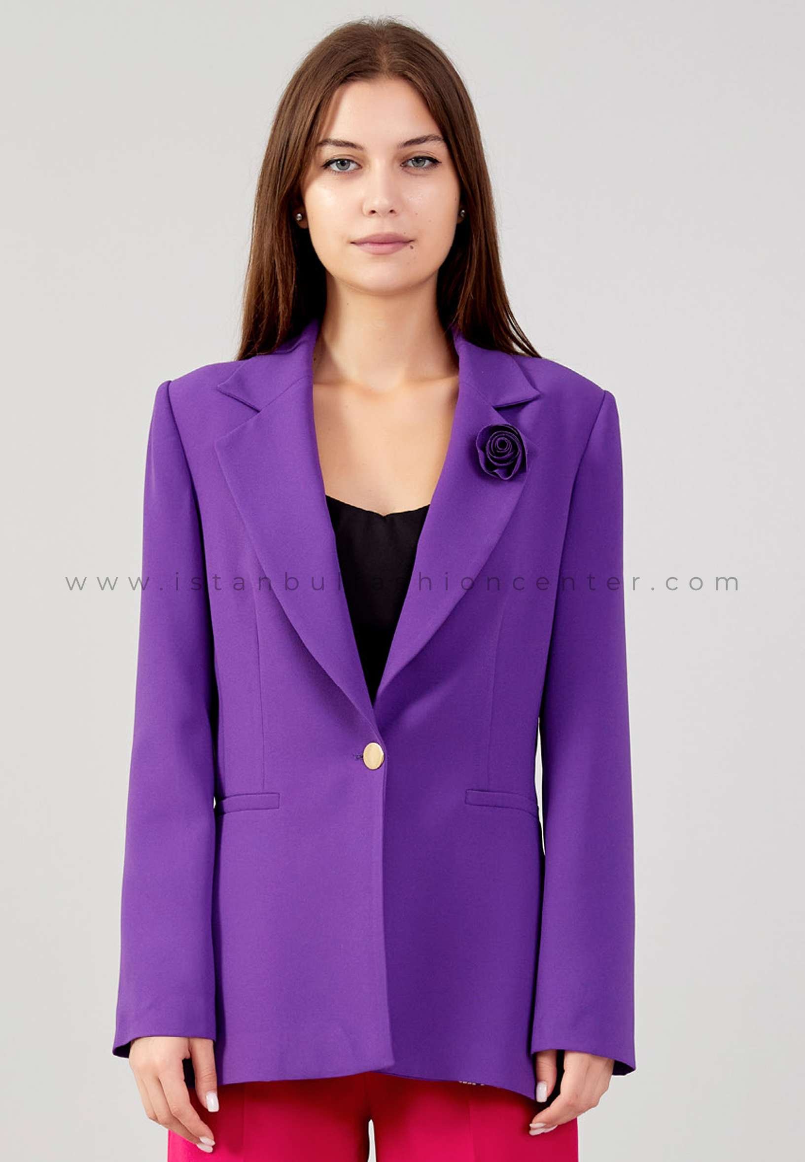 Women's Lavender Solid Polyester Bomber Jackets