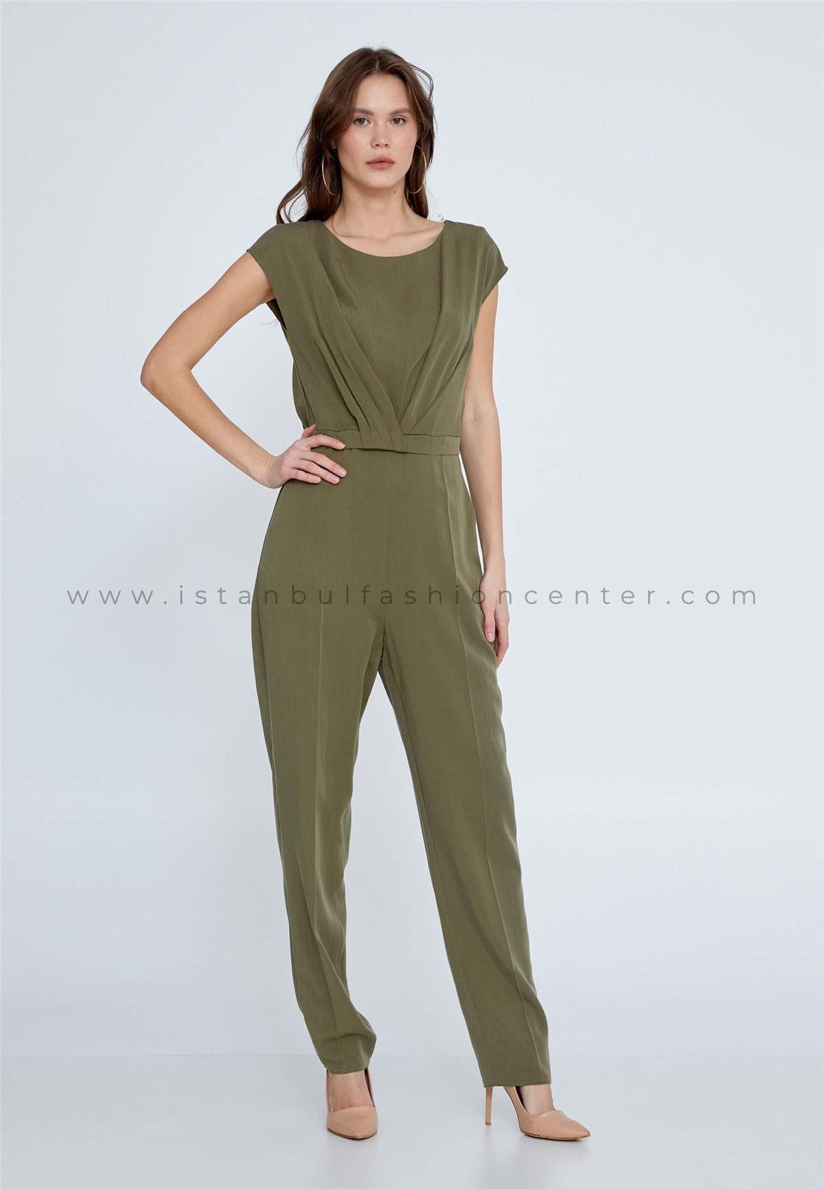 Green casual jumpsuit outlet