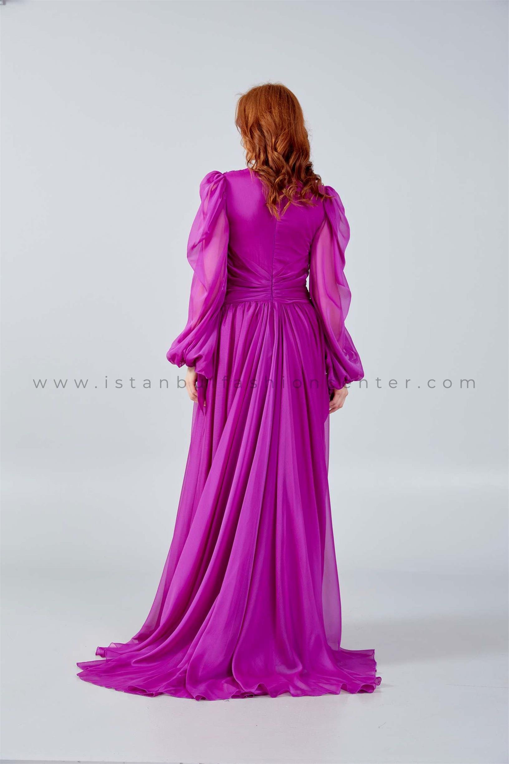 Fuchsia shop evening dress