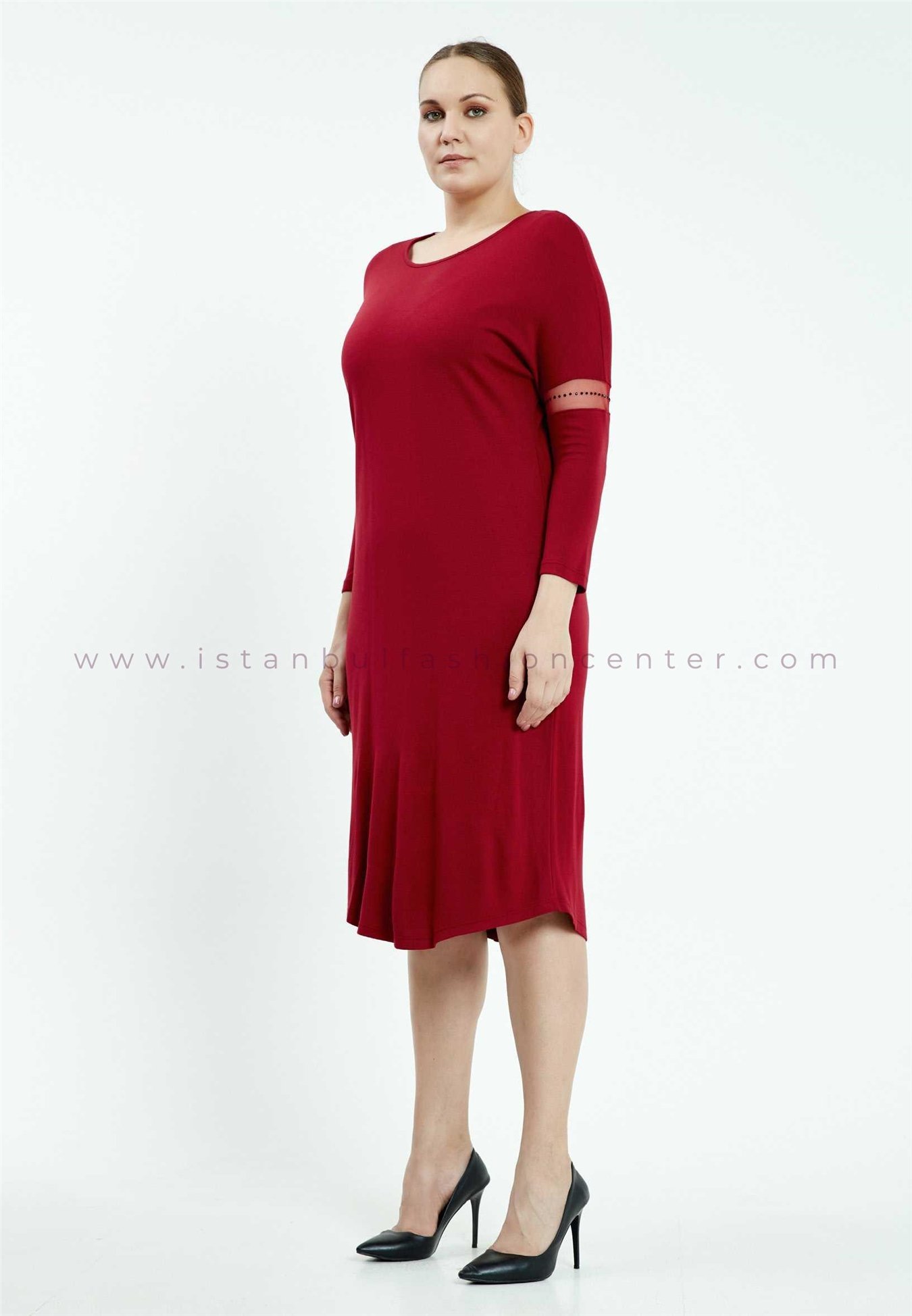 HALLMARK Manche longue Midi Lycra Colonne Grandes Tailles