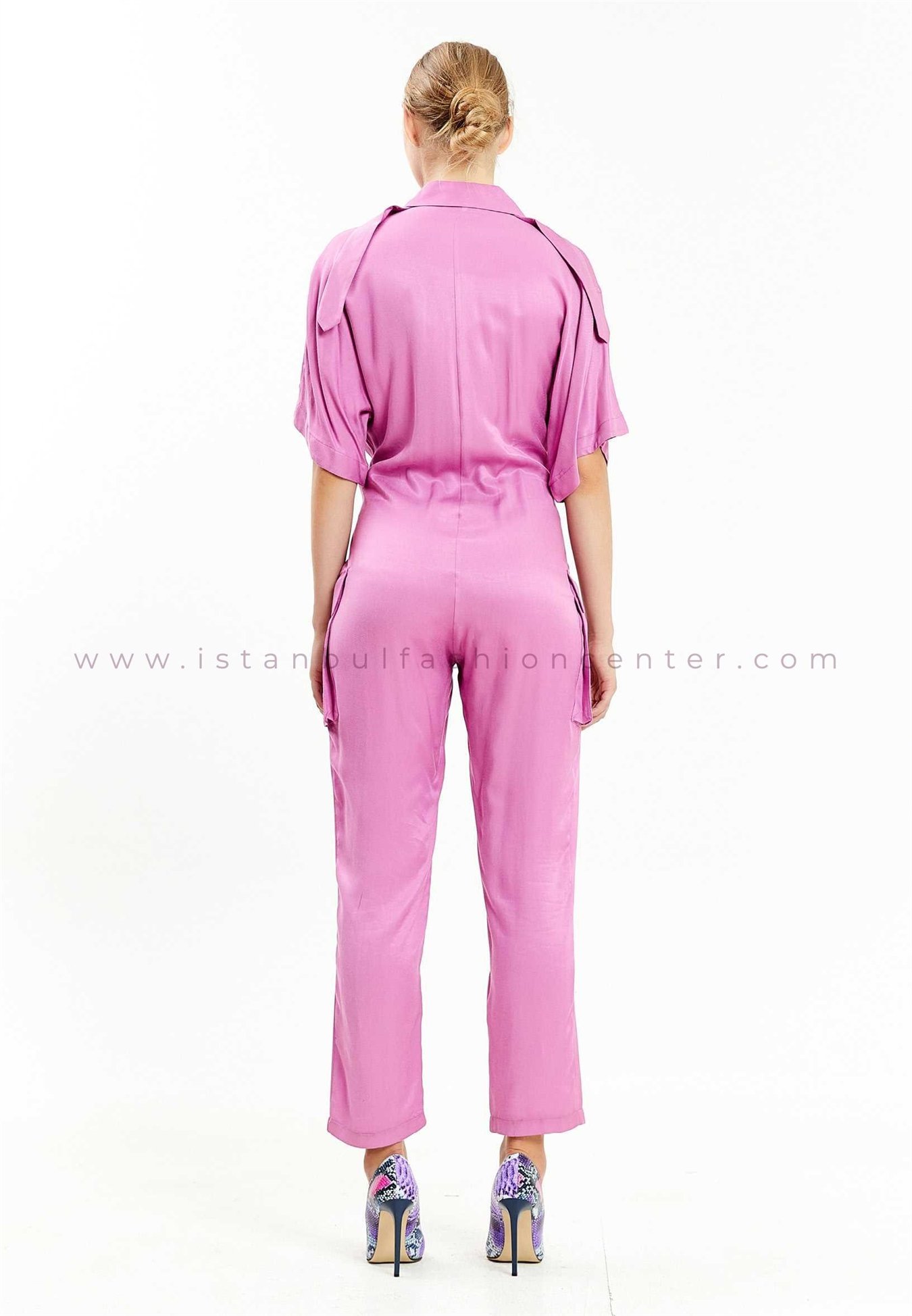 Pink casual jumpsuit deals