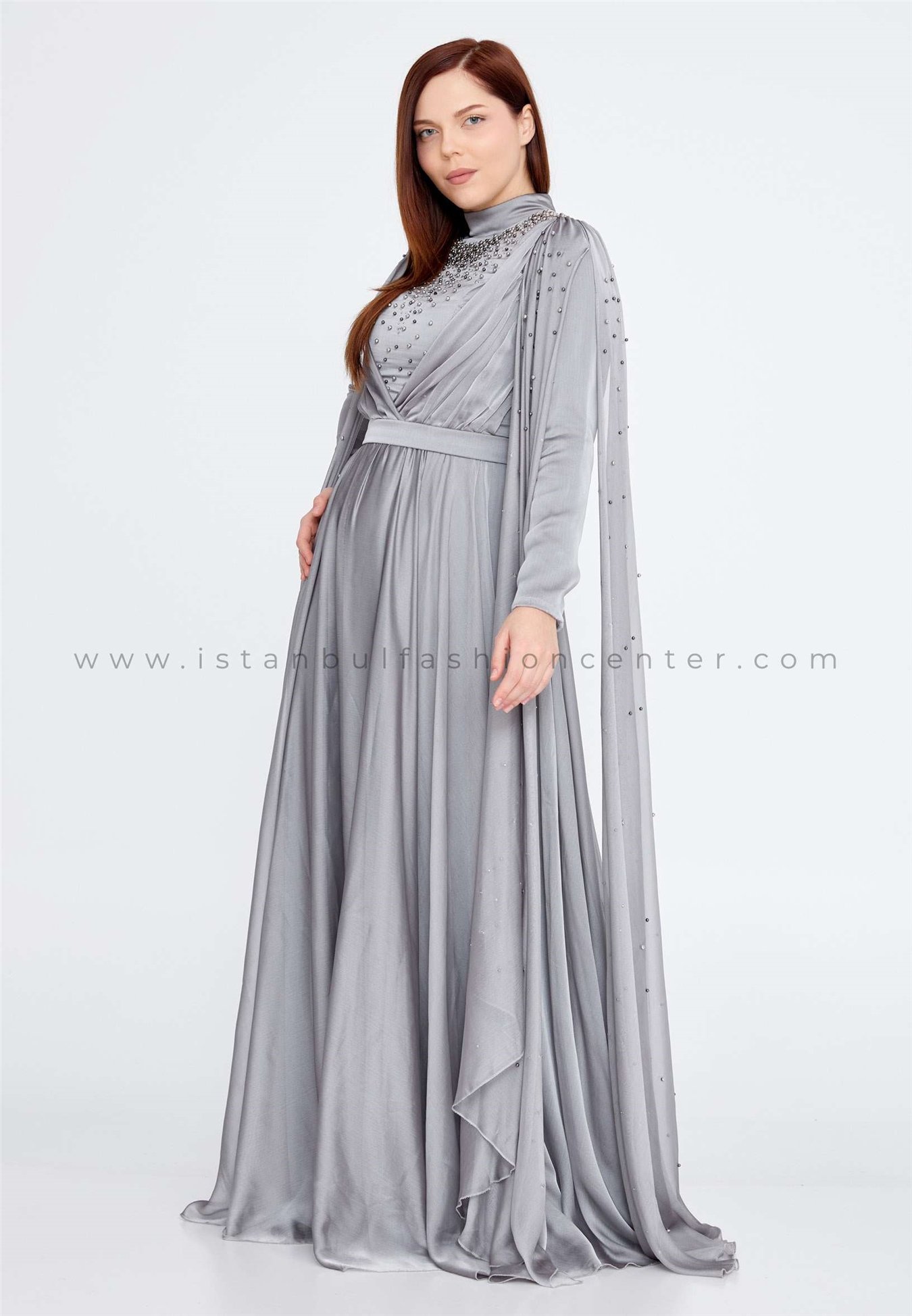 Grey dress for wedding plus cheap size