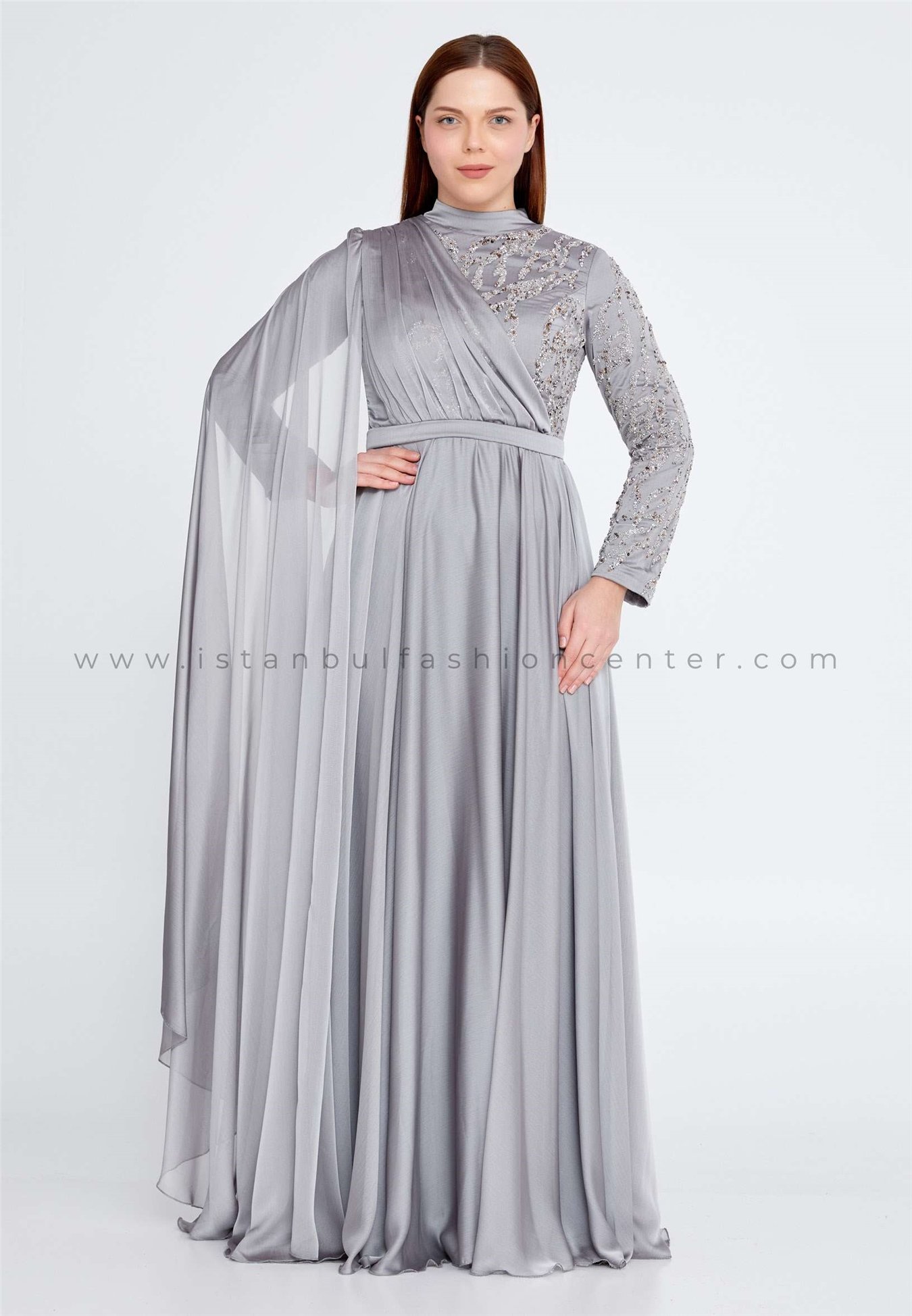 Grey shop chiffon dress