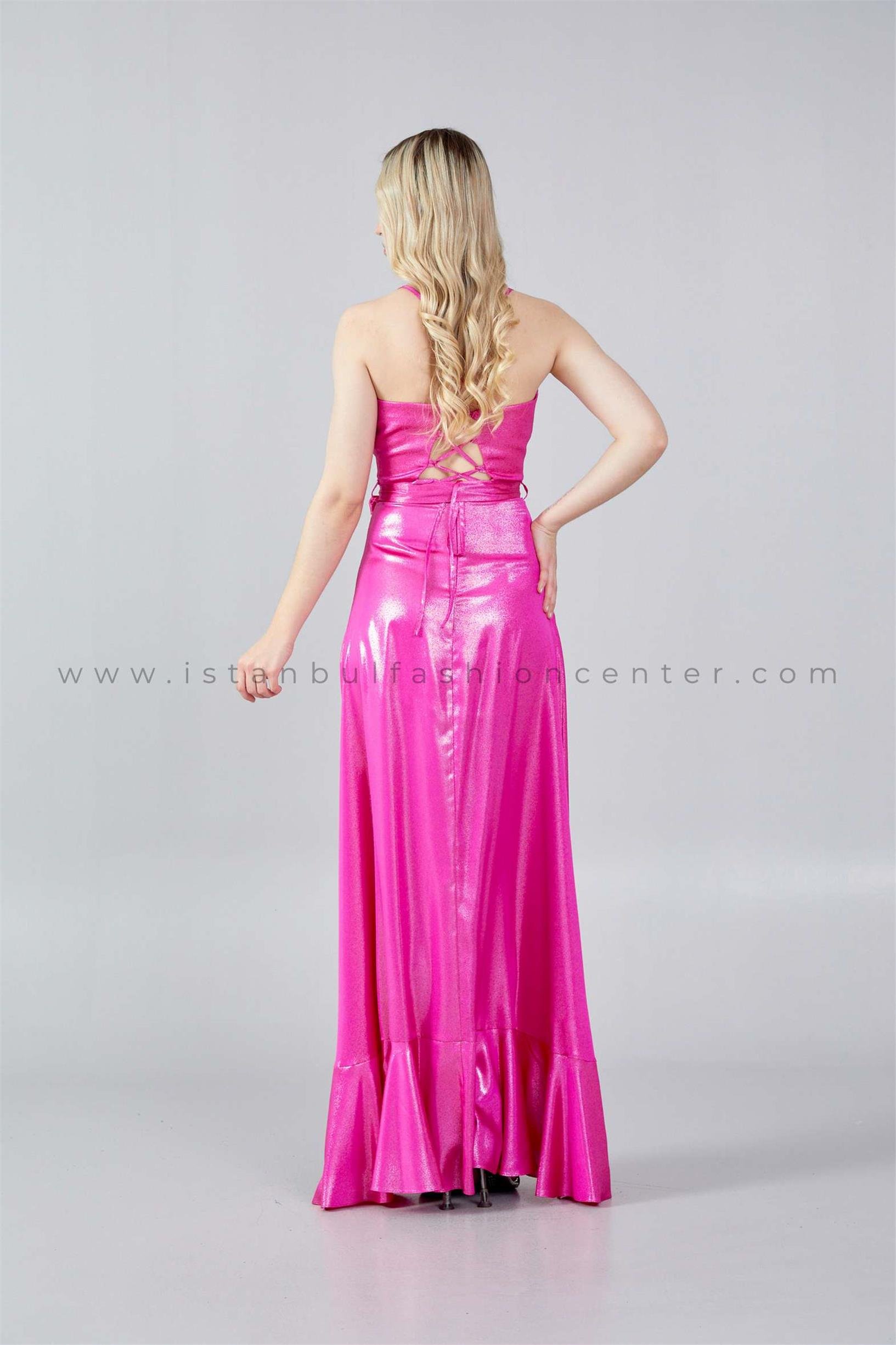 Fuchsia high low outlet dress