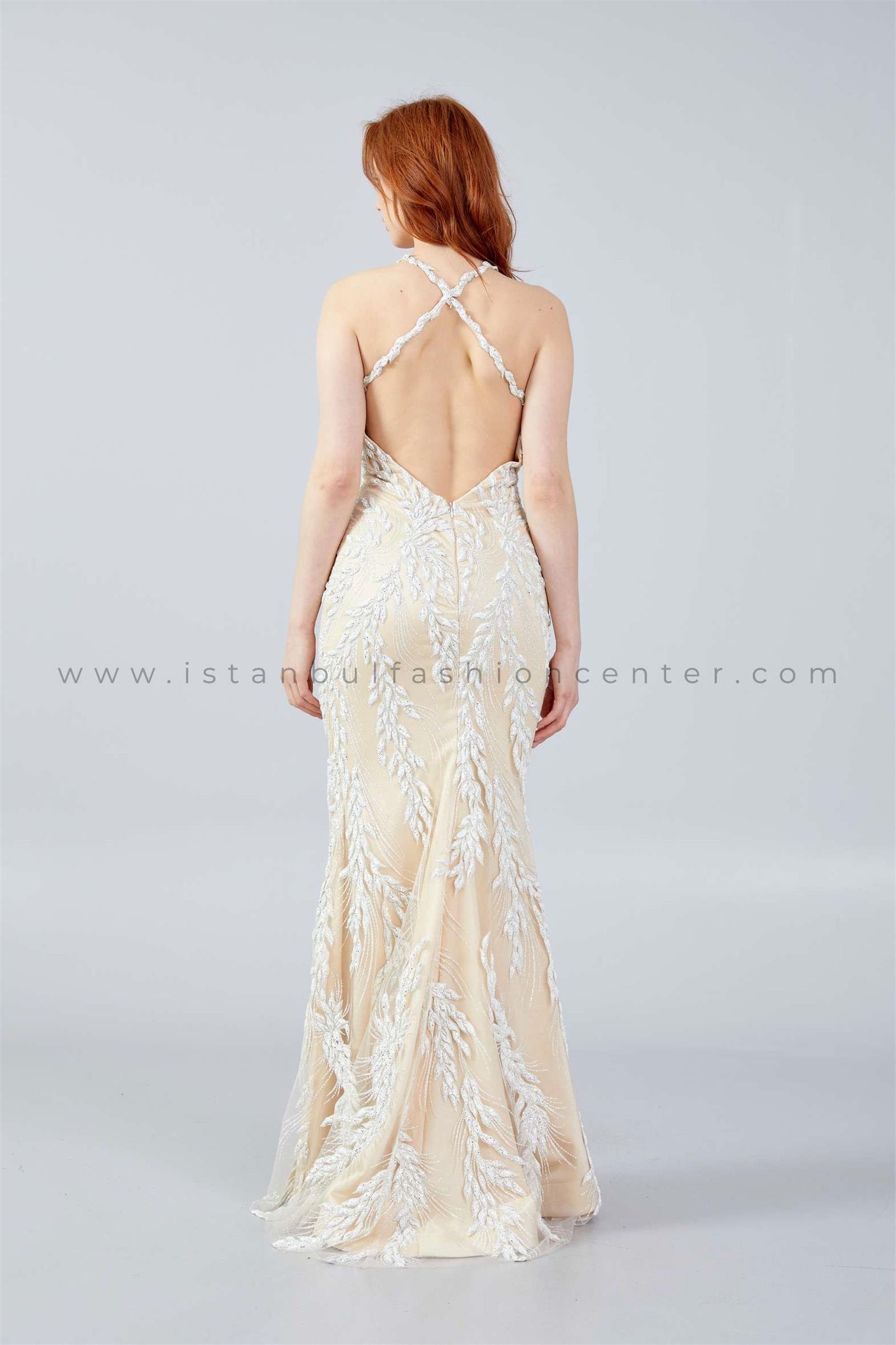 Beige formal clearance gown