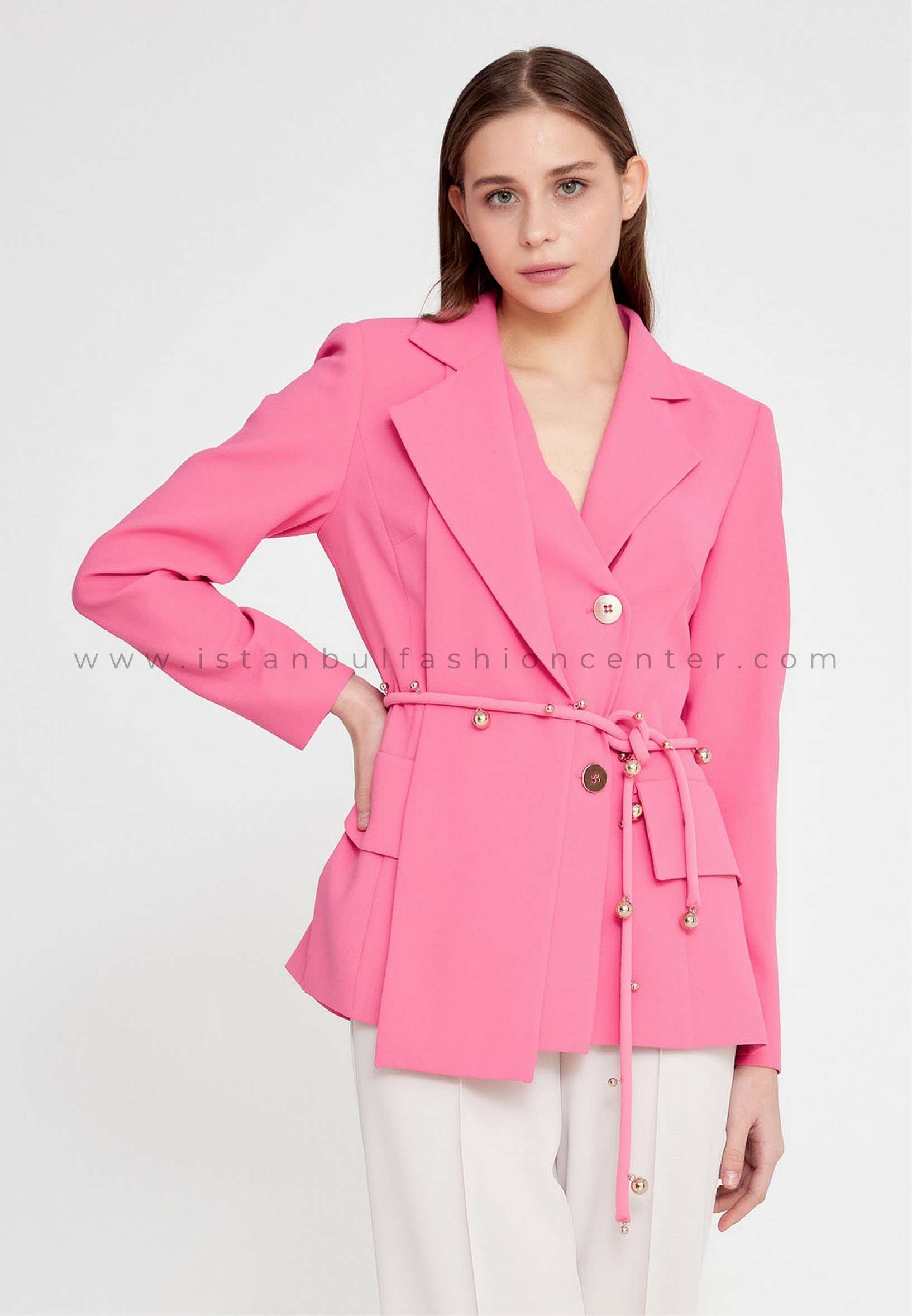Pink crepe jacket cheap