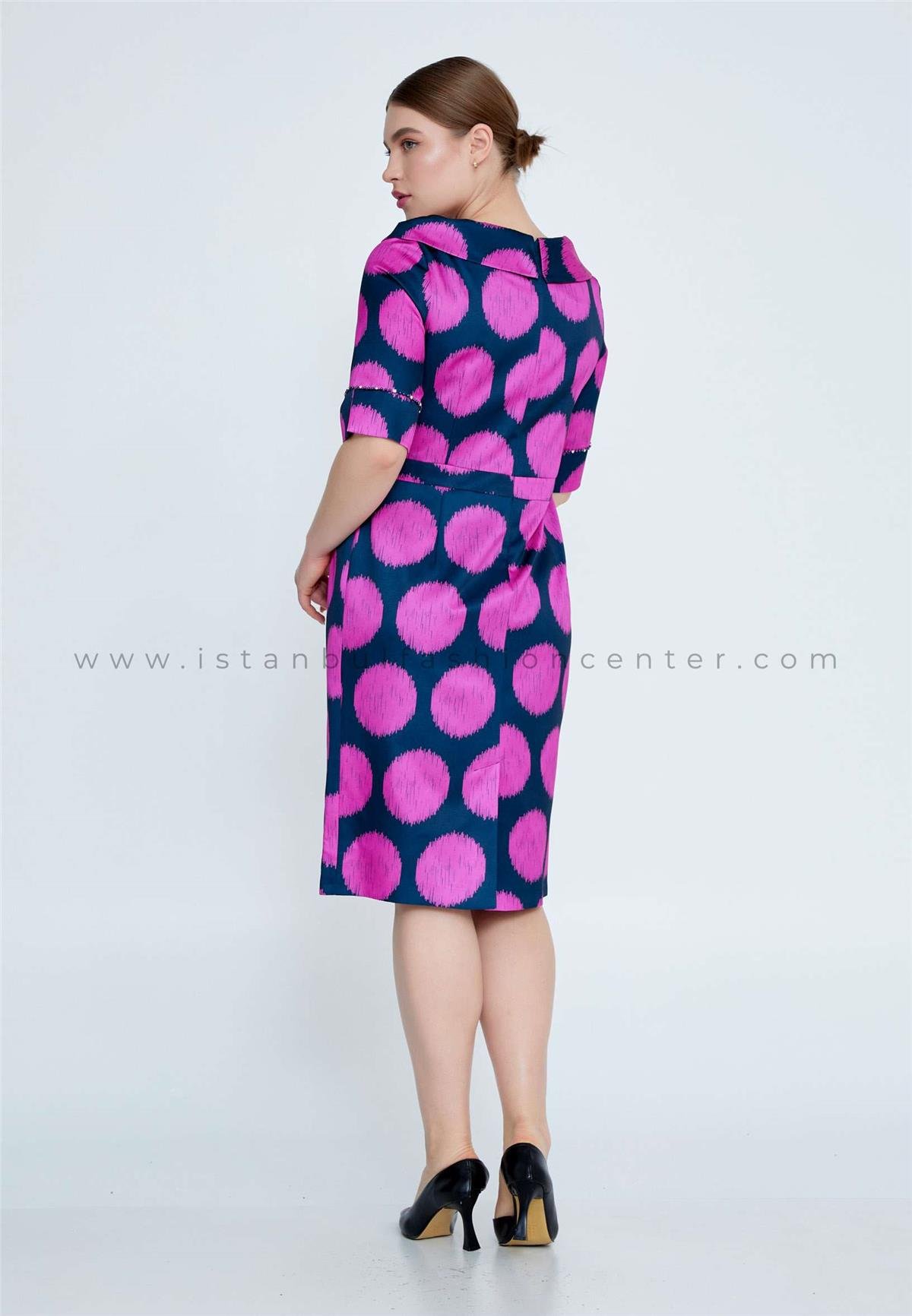 Navy and fuchsia outlet dress