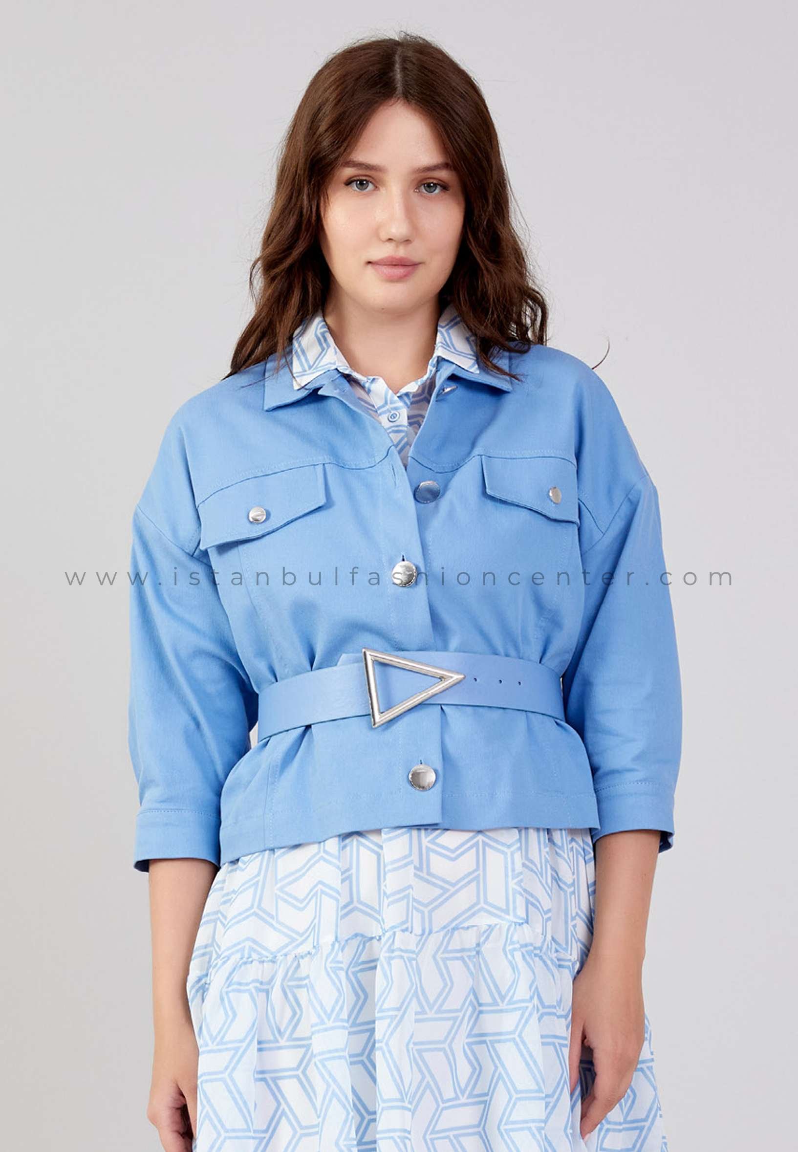 Blue and white two piece clearance outfit