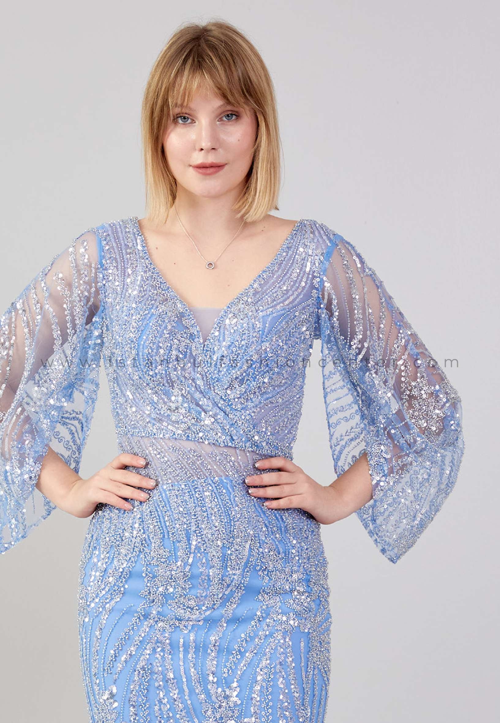 Mid length mermaid dress top