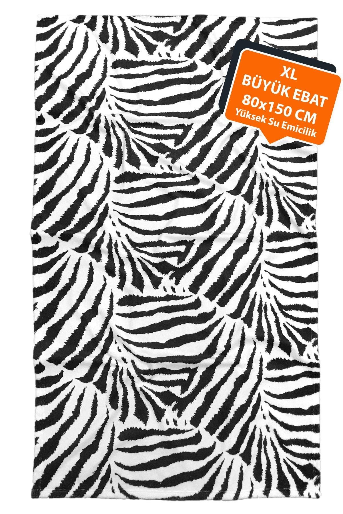 Plaj Havlusu Zebra Siyah 80x150 cm E43pr0650045hm