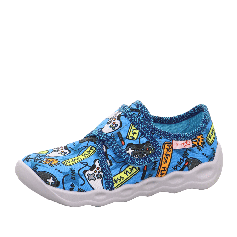 Bubble Superfit Marka Erkek Çocuk Kreş - Ev Ayakkabısı Mavi