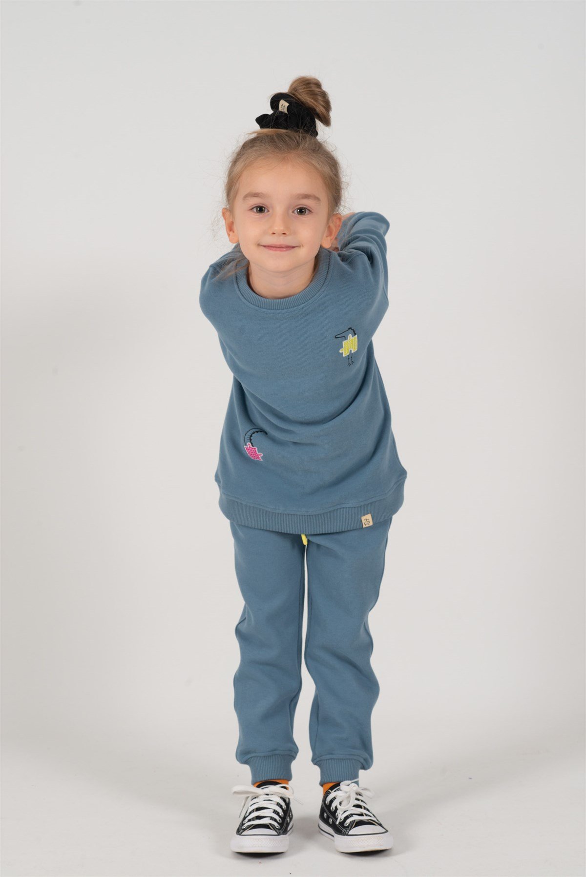 CATCH THE PUZZLE JOGGER - BLUE | Çocuk Jogger Açık Mavi Eşofman Altı |  Organik Çocuk Giyim | Eğlenceli Çocuk Kıyafetleri | Çocuk Giyim Modası |  Beetle Beez