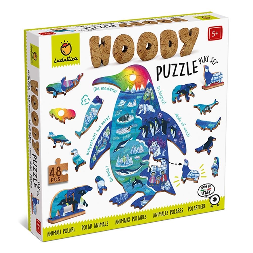 Ahşap Puzzle - Kutup Hayvanları