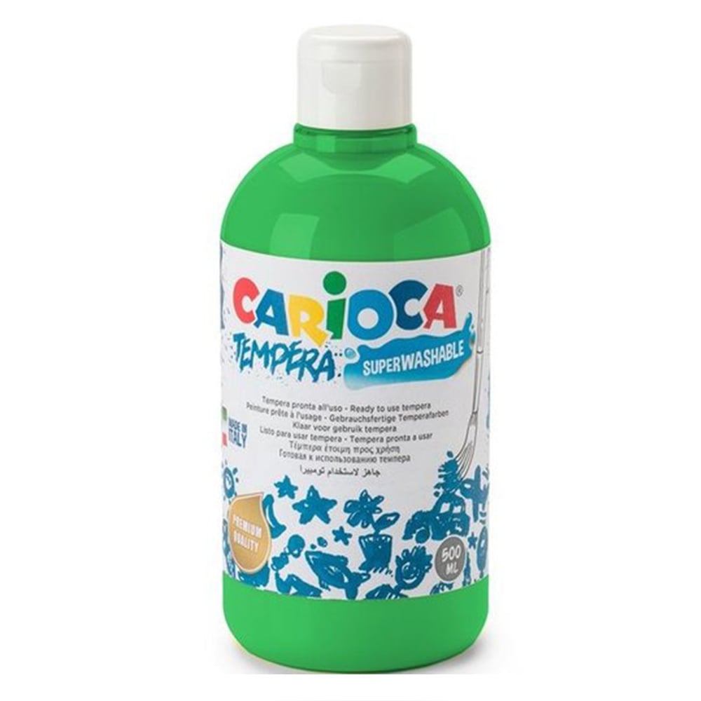 TEMPERA BOYA - SPR YIKANABİLİR 500 ML YEŞİL - 8003511027124 - CARIOCA