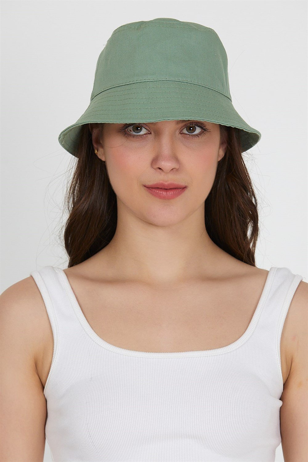 Yeşil Renkli Kova Şapka - VENA