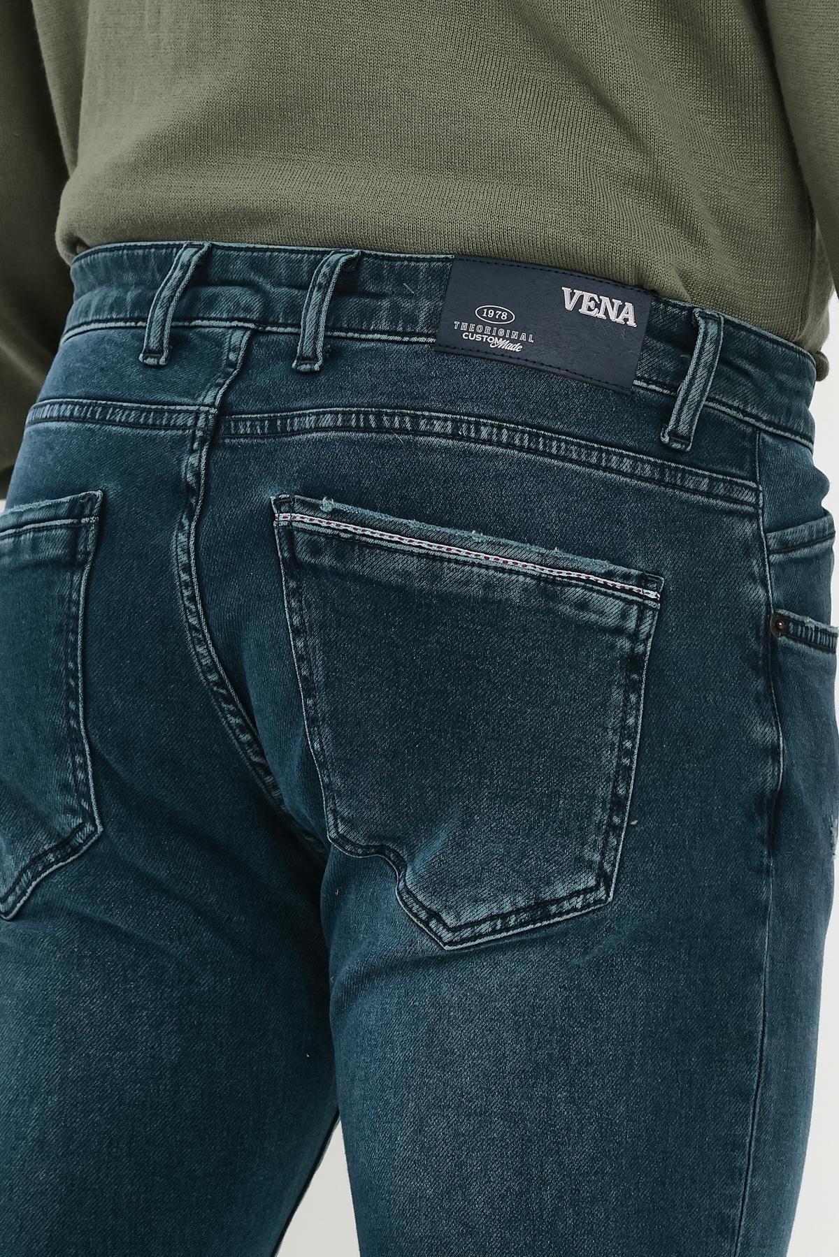 Erkek Daniel Green Overdye Straight Fit Jean Pantolon