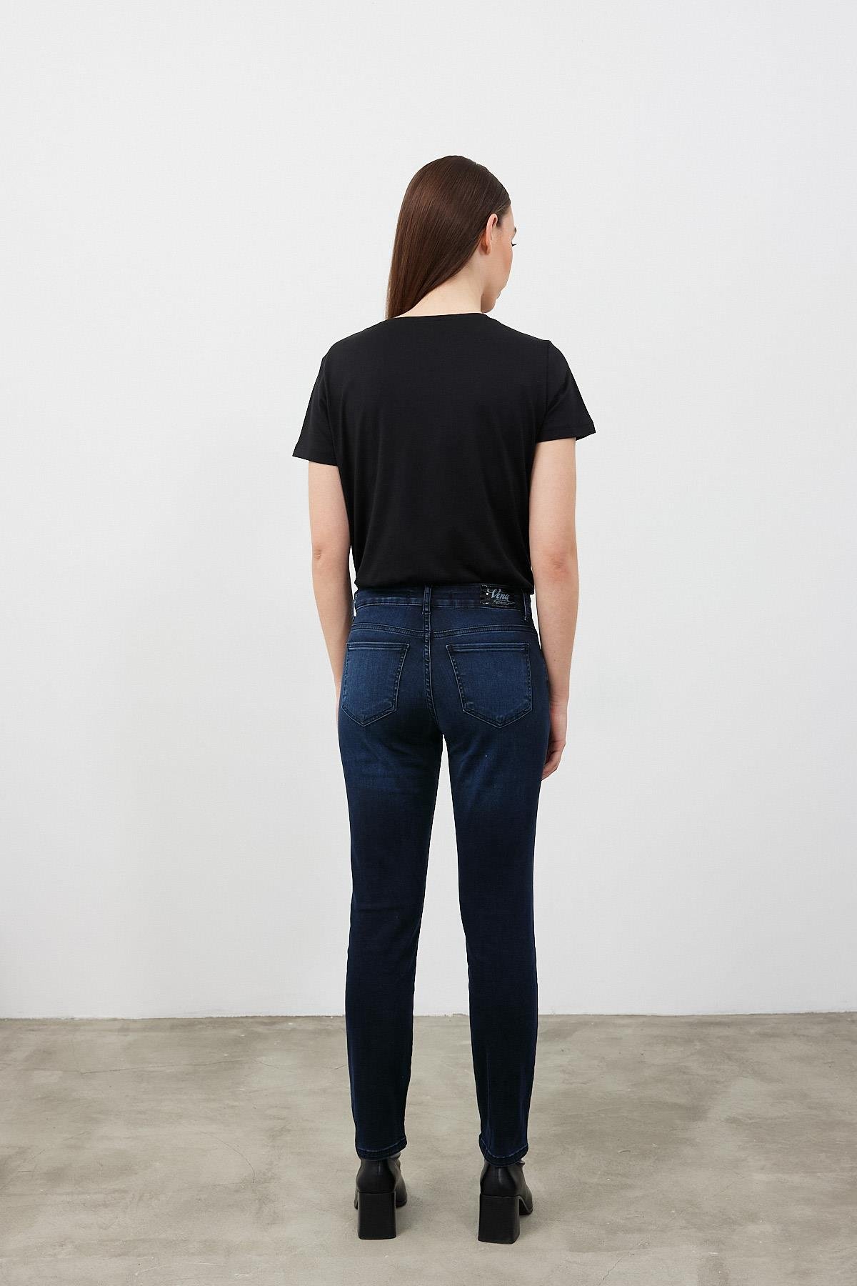 Dark blue shop boyfriend jeans